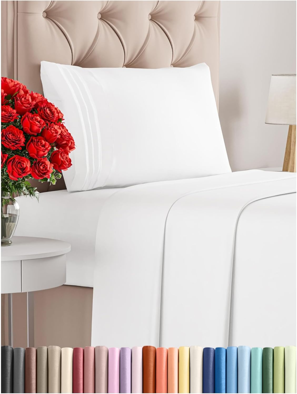 Twin Size 3 Piece Sheet Set - Cool Comfort Luxury Bedding