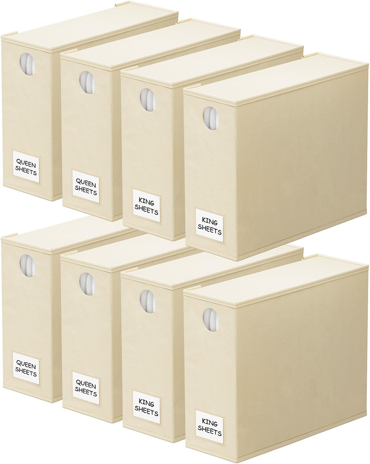 SpaceAid 8 Pack Bed Sheet Organizers with Window