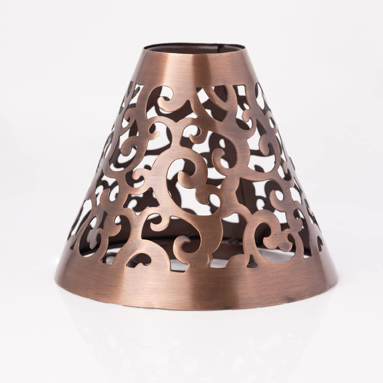 A Cheerful Giver Victorian Candle Shade Copper