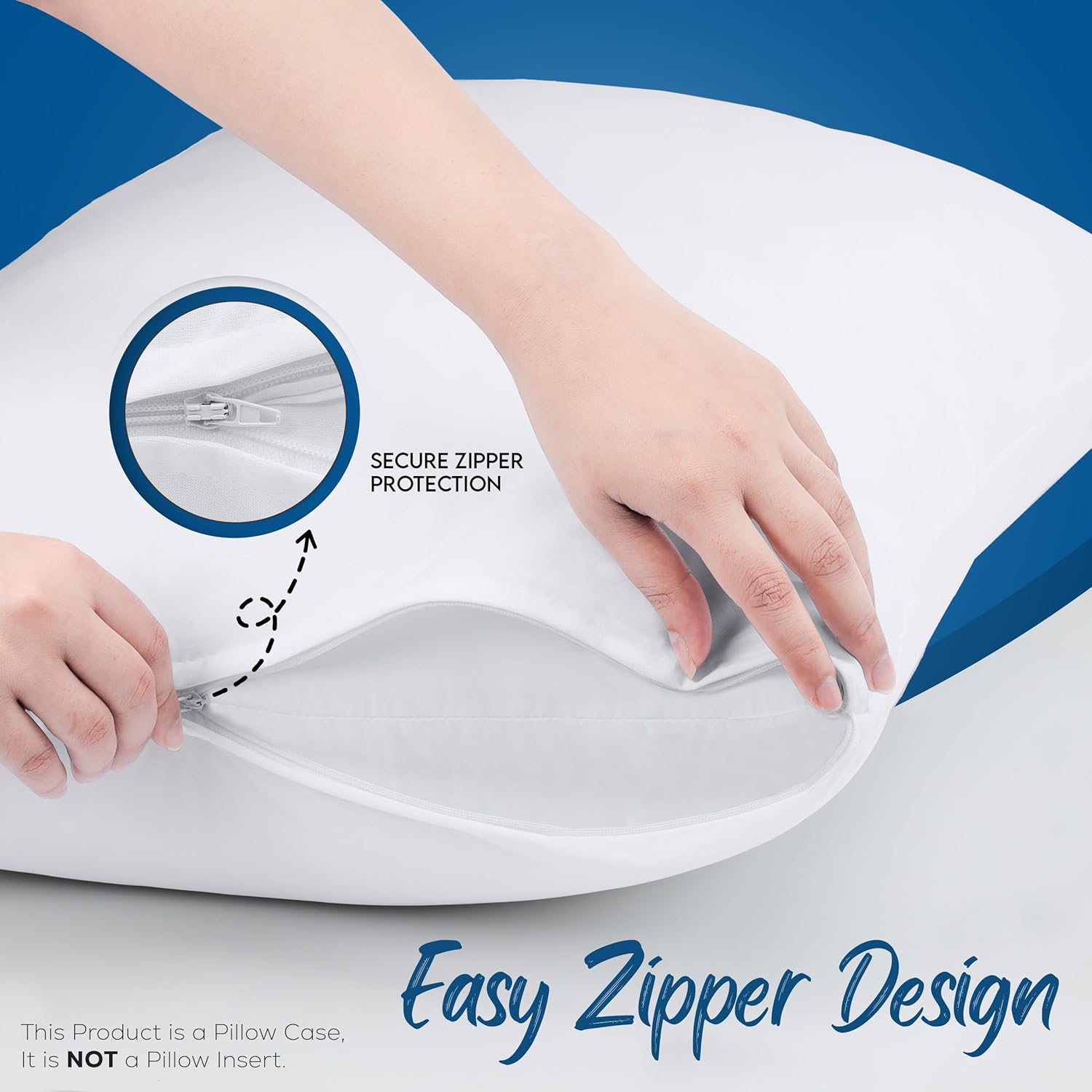 Utopia Bedding 4 Pack Waterproof Pillow Protectors with Zipper