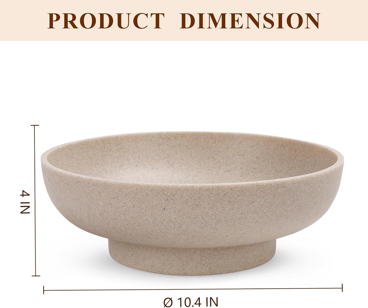 Modern Handmade Resin Decorative Bowl for Home and Kitchen
