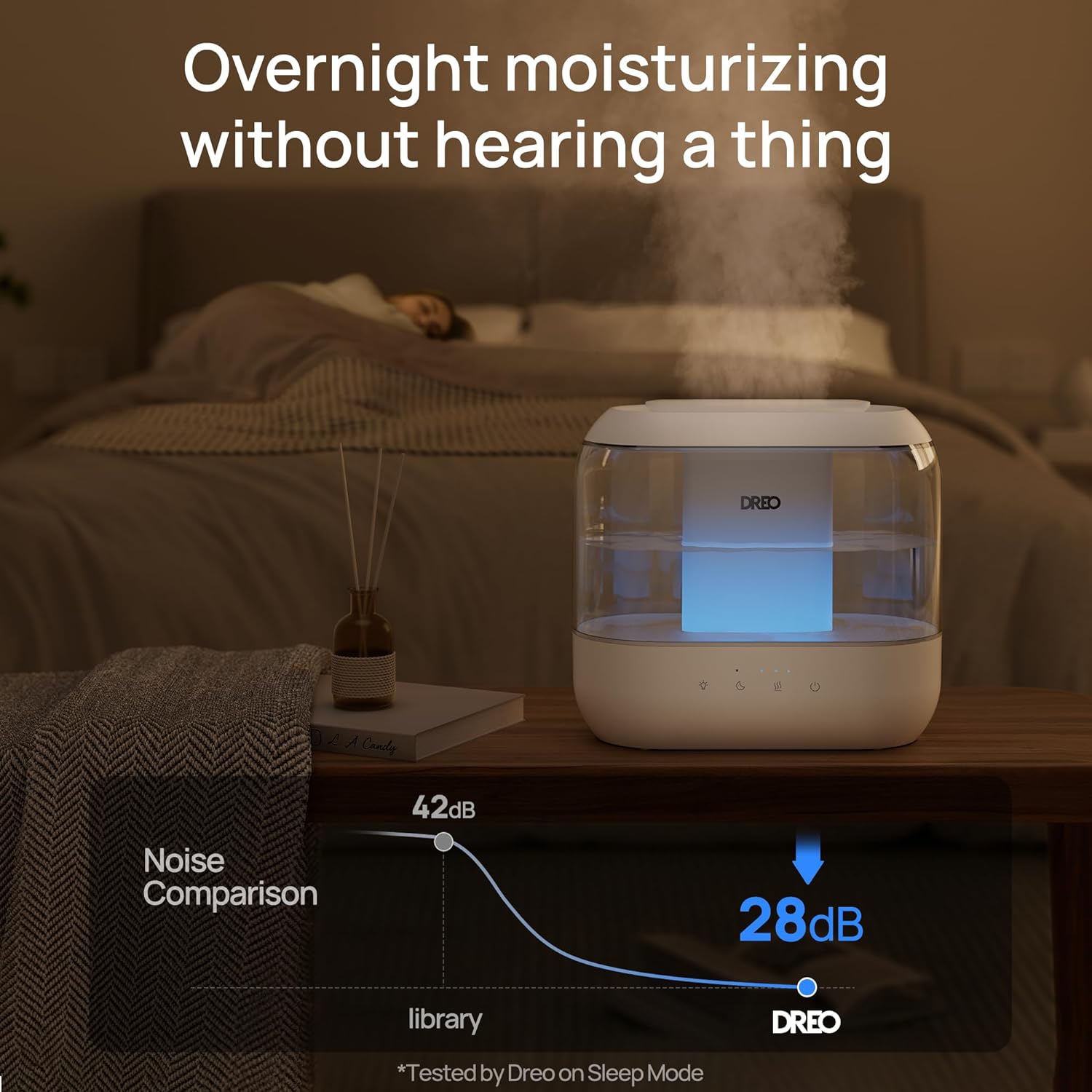 Dreo 4L Cool Mist Humidifier for Bedroom