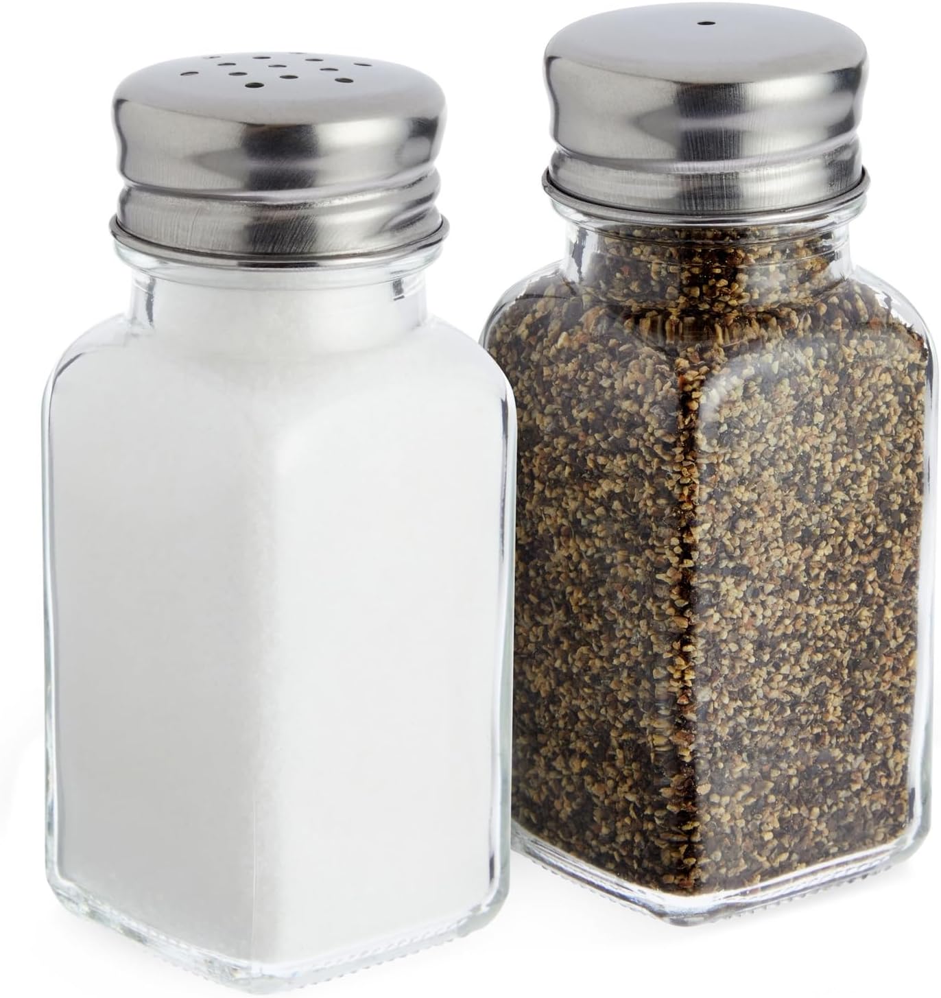 Juvale 24 Pack Glass Salt and Pepper Shakers Set