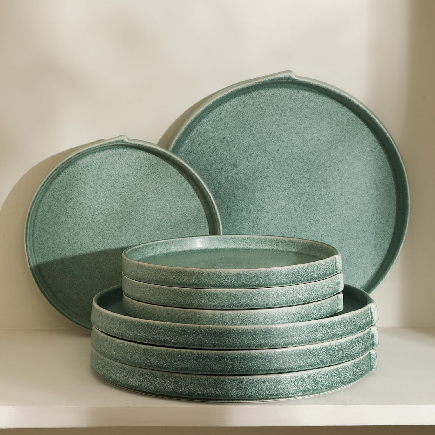 Stone Lain Bao 4-Piece Dinner Plate Set Green