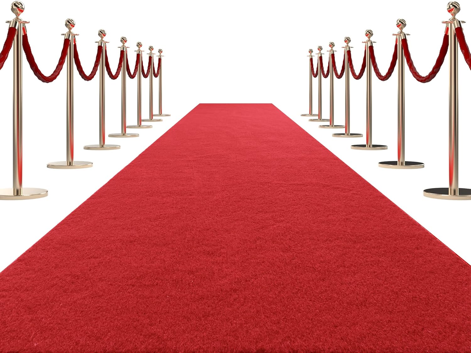 HOMBYS Extra Thick Red Carpet Runner 3x10 ft for Events