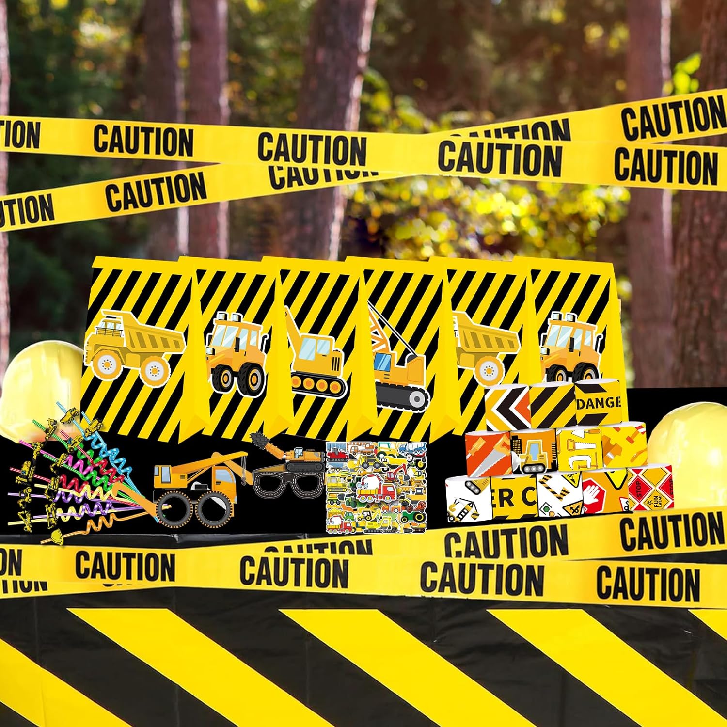 QICI 98pcs Construction Party Favors Supplies