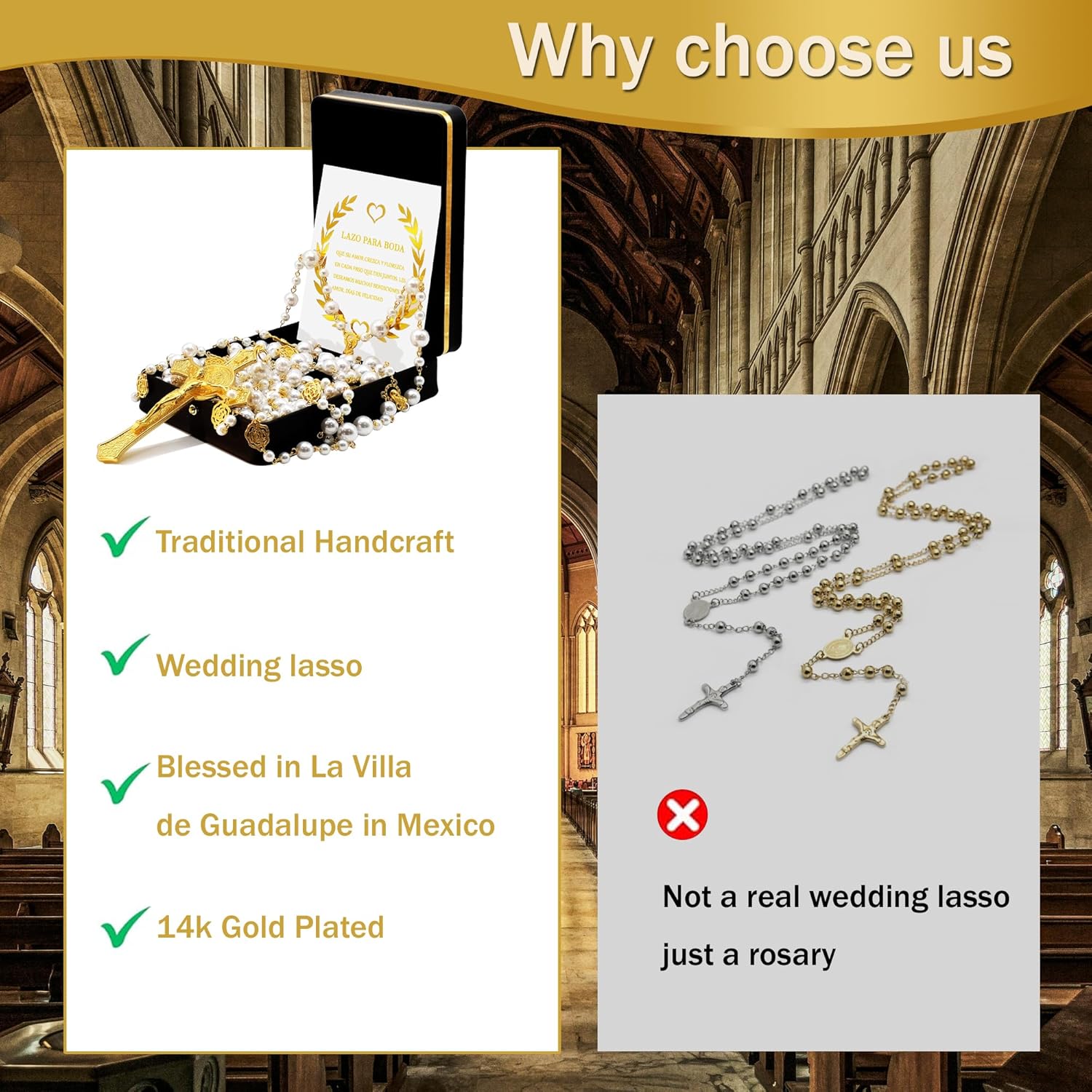 FANYX Wedding Lasso for Catholic Ceremony