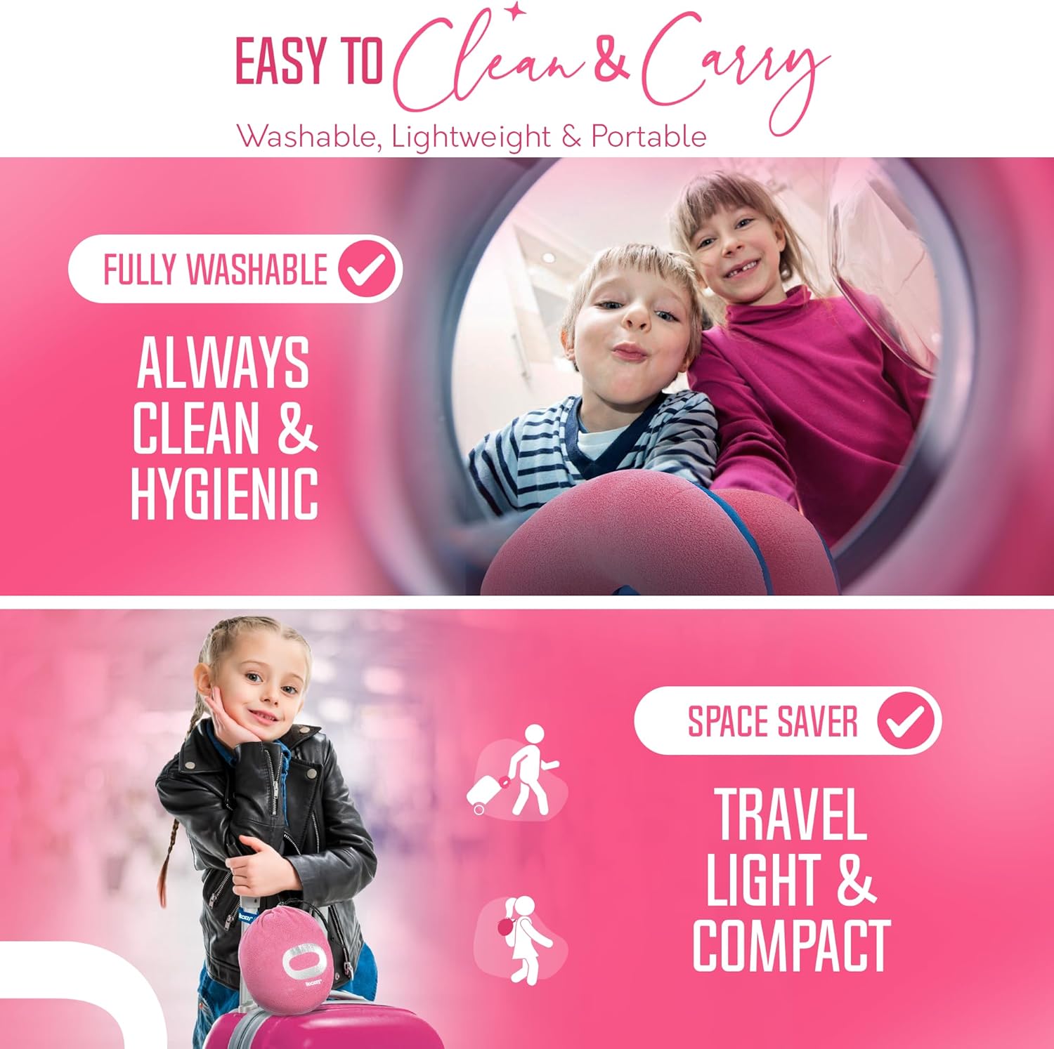 BCOZZY Kids Travel Neck Pillow for 3-7 YO