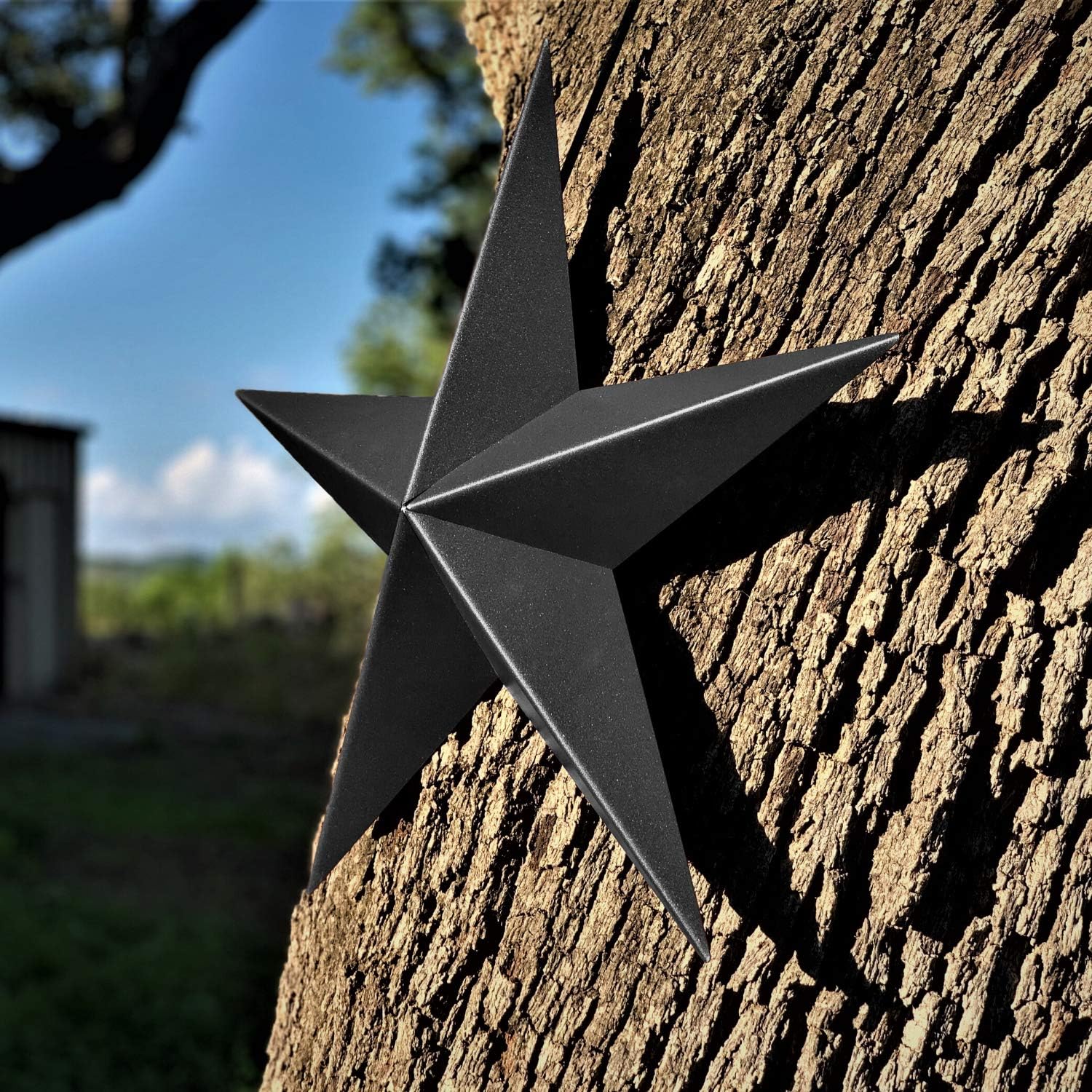 EcoRise Dark Bronze Barn Star Wall Decor 22