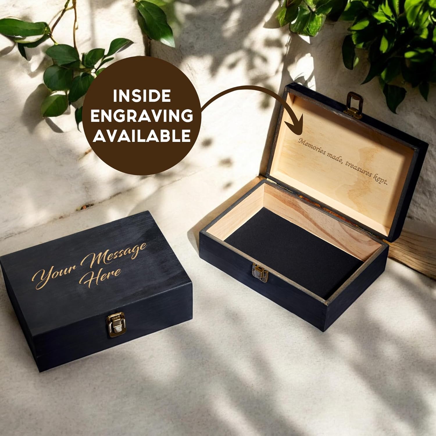 Personalized Wooden Keepsake Box for Memories