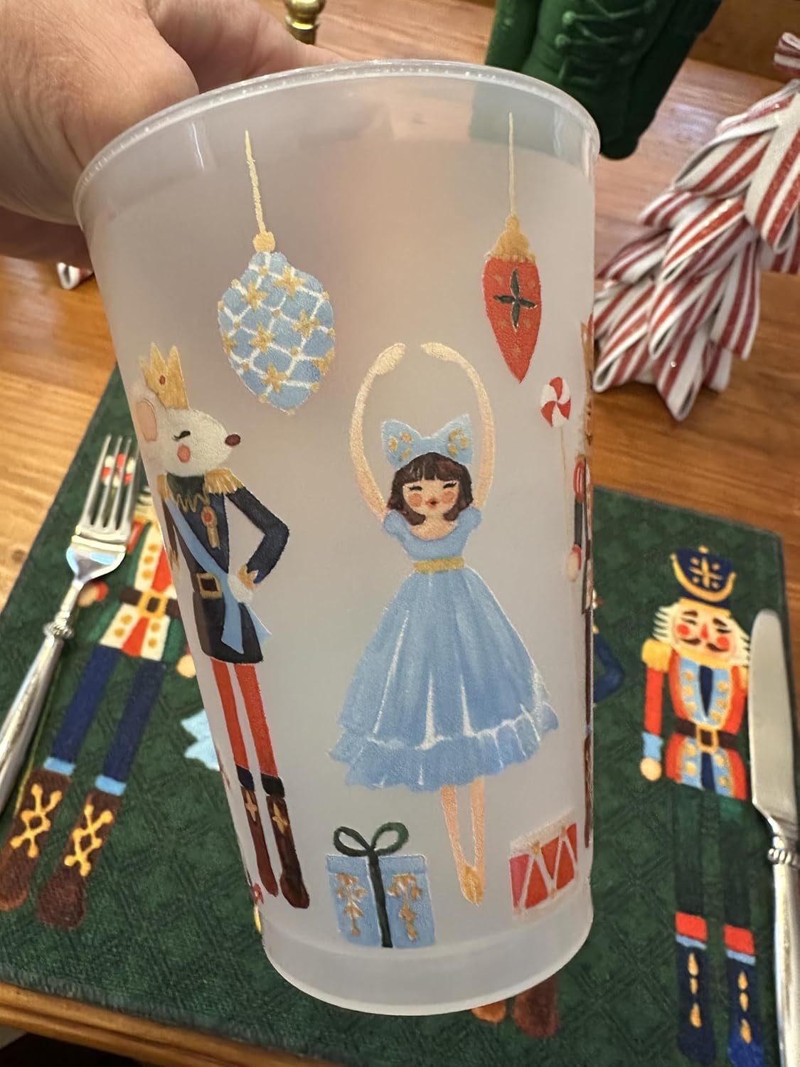 Marye-Kelley Christmas Nutcracker Shatterproof Cups Set of 6