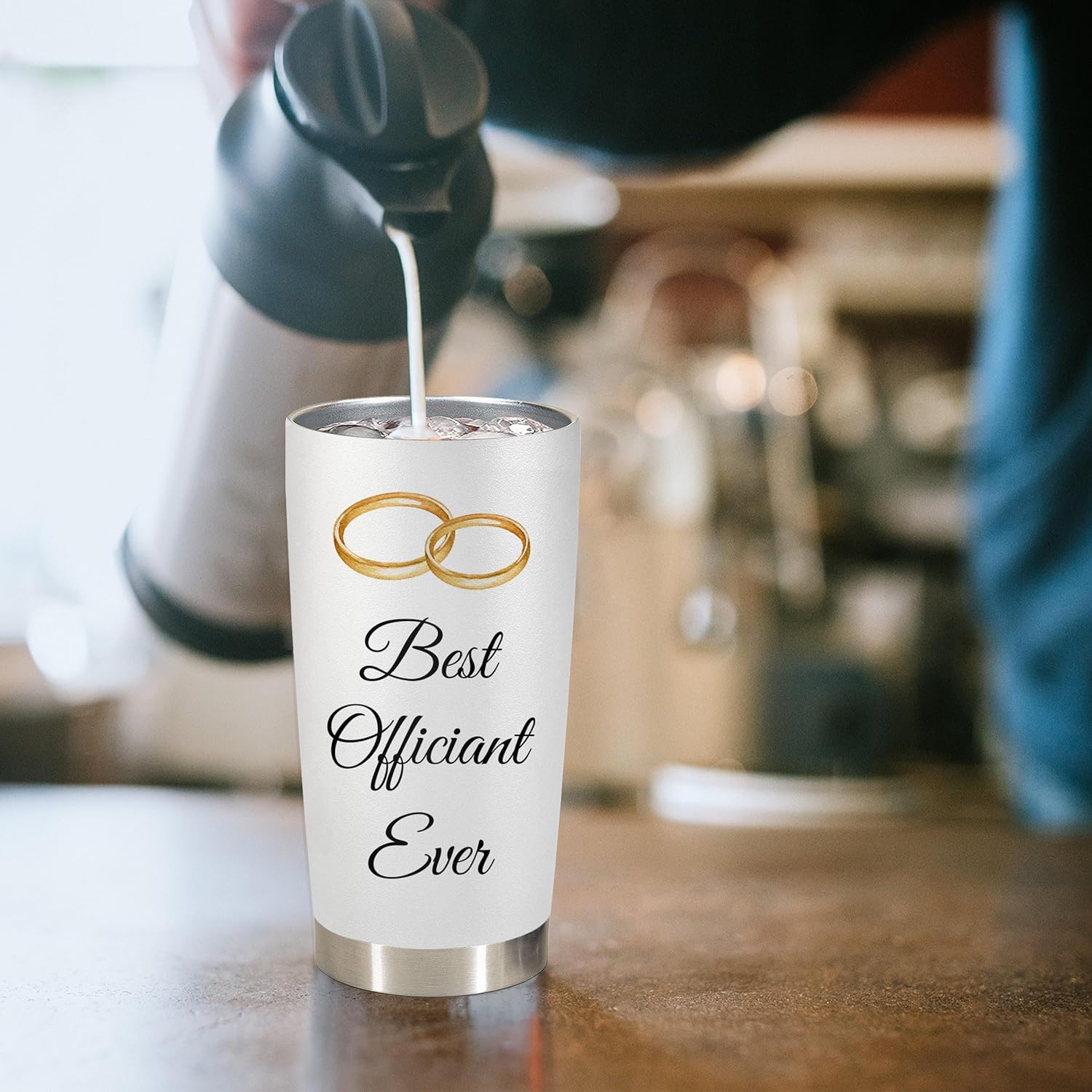 Personalized Wedding Officiant Coffee Tumbler 20 Oz