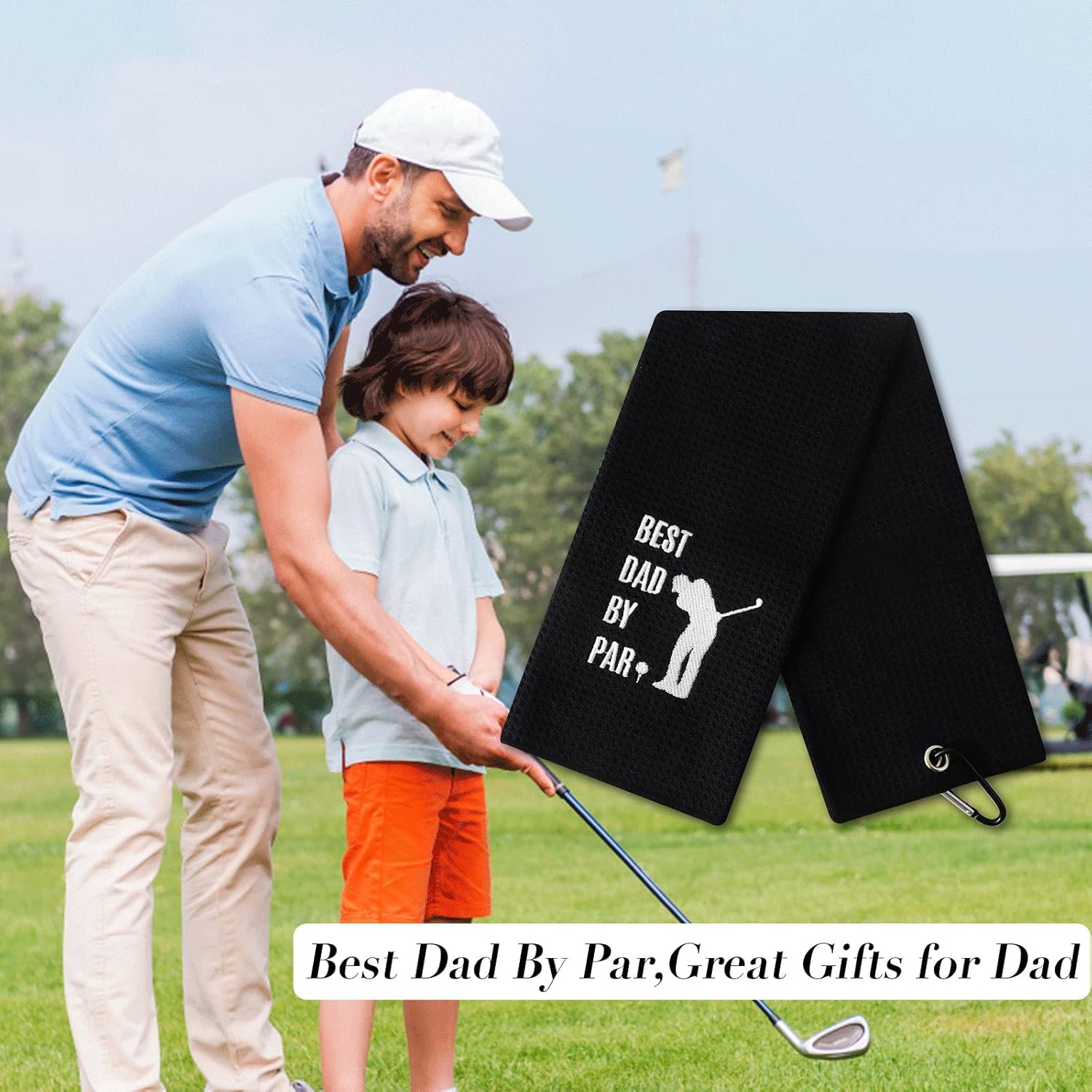 Funny Dad By Par Golf Towel for Fathers Day