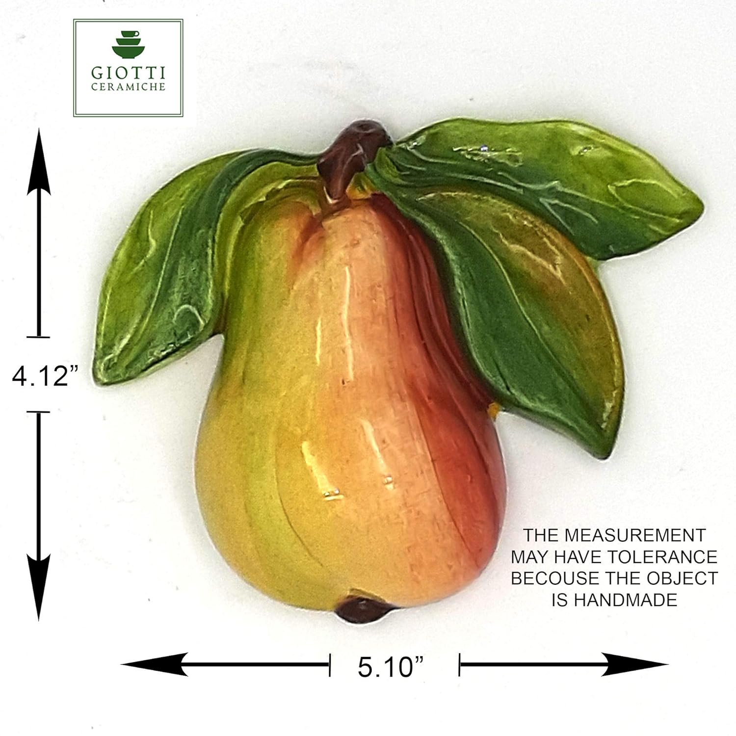 Handmade Italian Ceramic Fruits Wall Decor