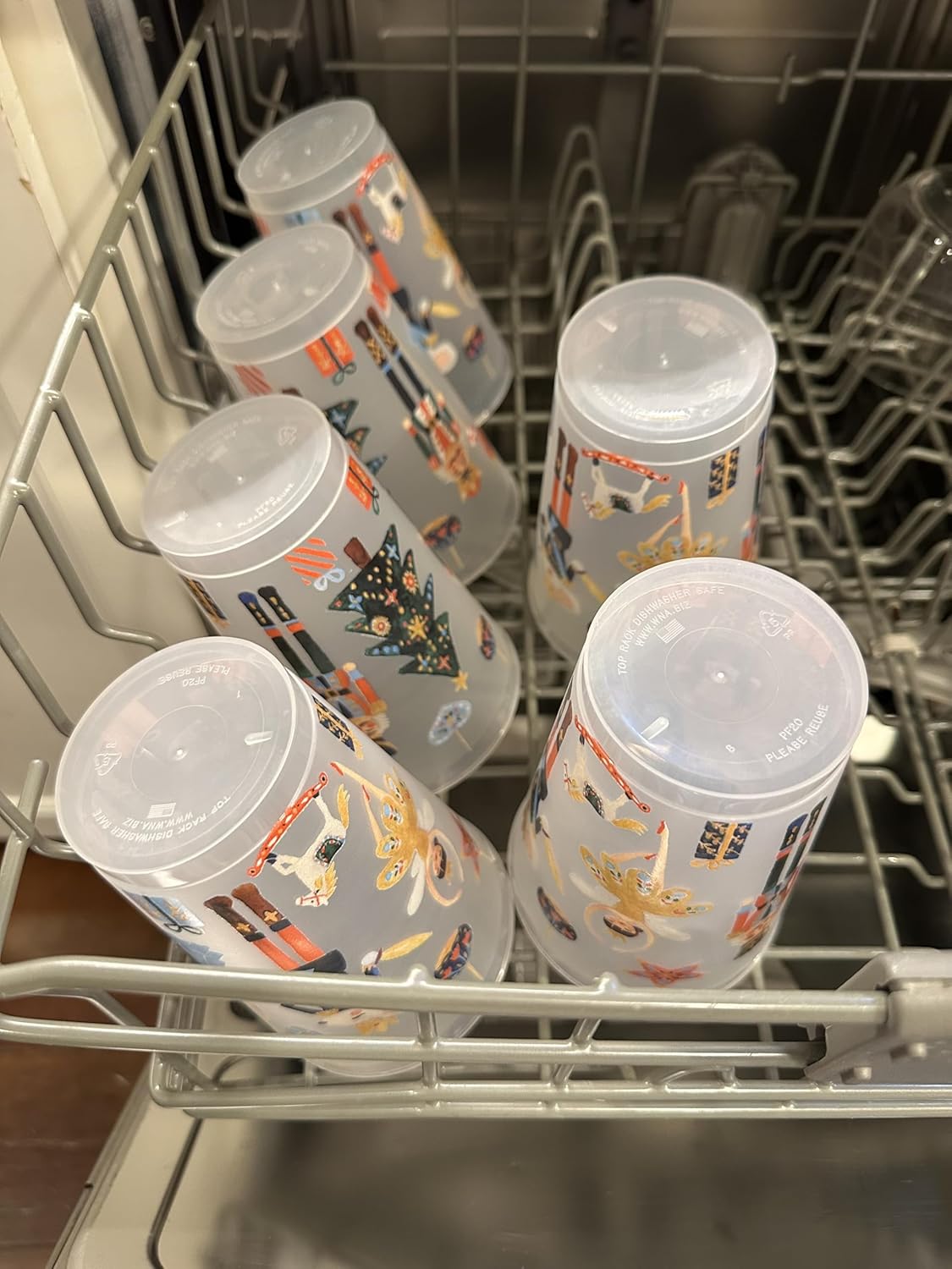 Marye-Kelley Christmas Nutcracker Shatterproof Cups Set of 6