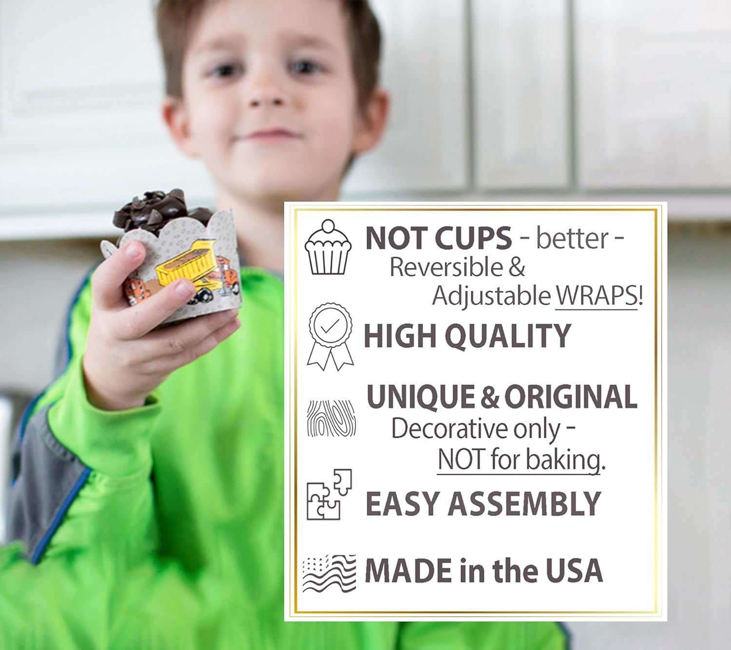 Cupcake Wrappers - Dream Bridal Builder Birthday Decorations 24 Count