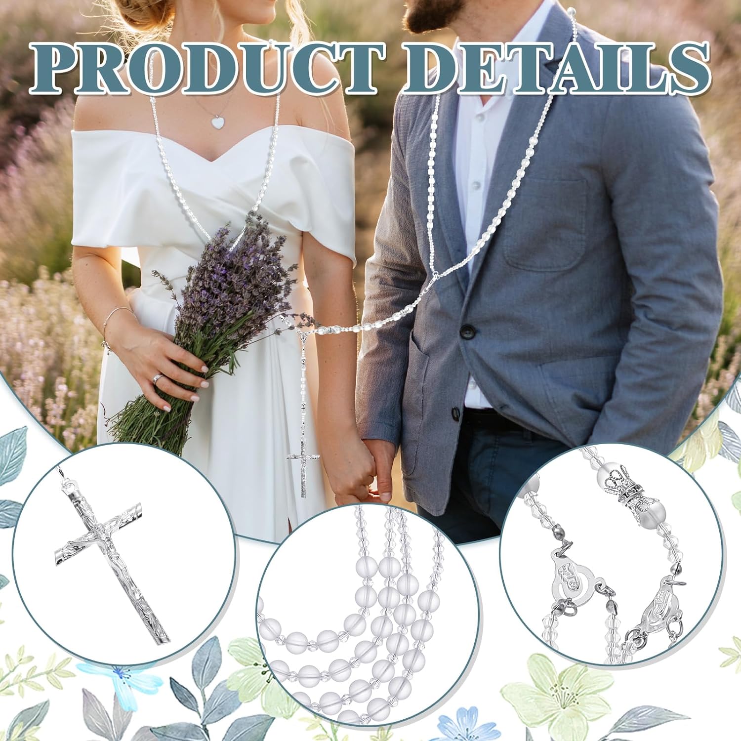 Nosiny Silver Wedding Lasso Handcrafted Cross
