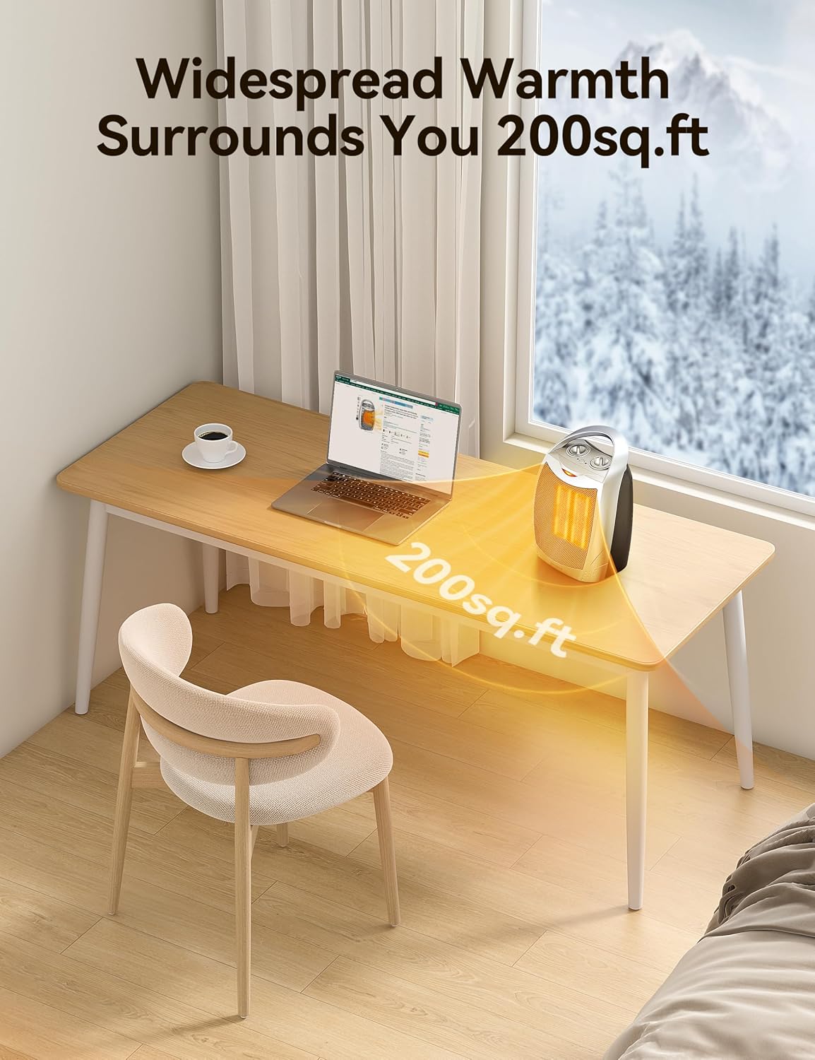 GiveBest Portable Electric Heater with Thermostat