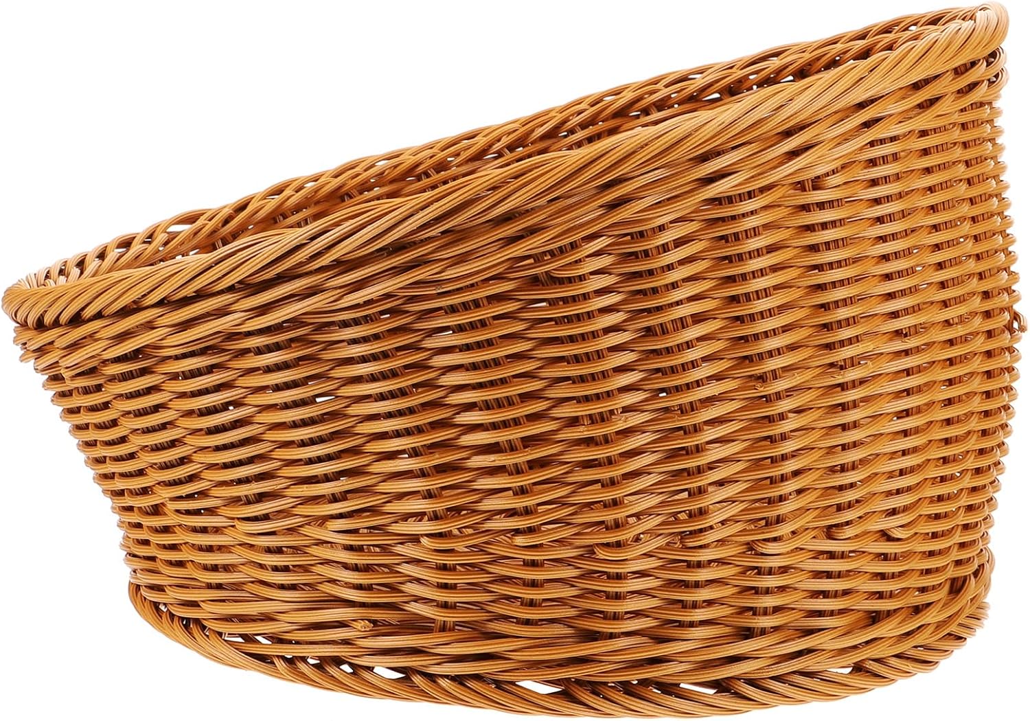 Amosfun Round Bread Basket Fruit Basket Storage Basket 12x12x75 Inch