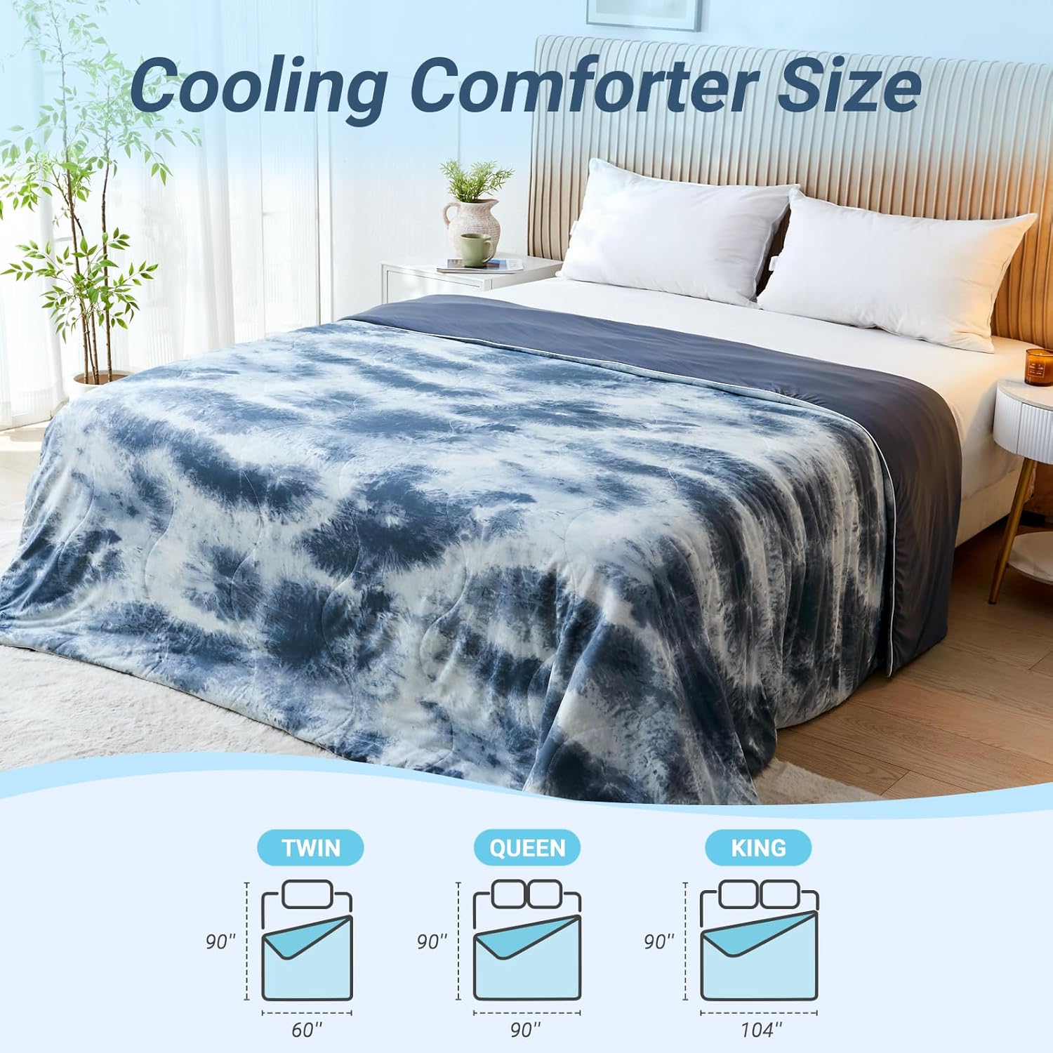 Cooling Comforter Queen Size for Hot Sleepers
