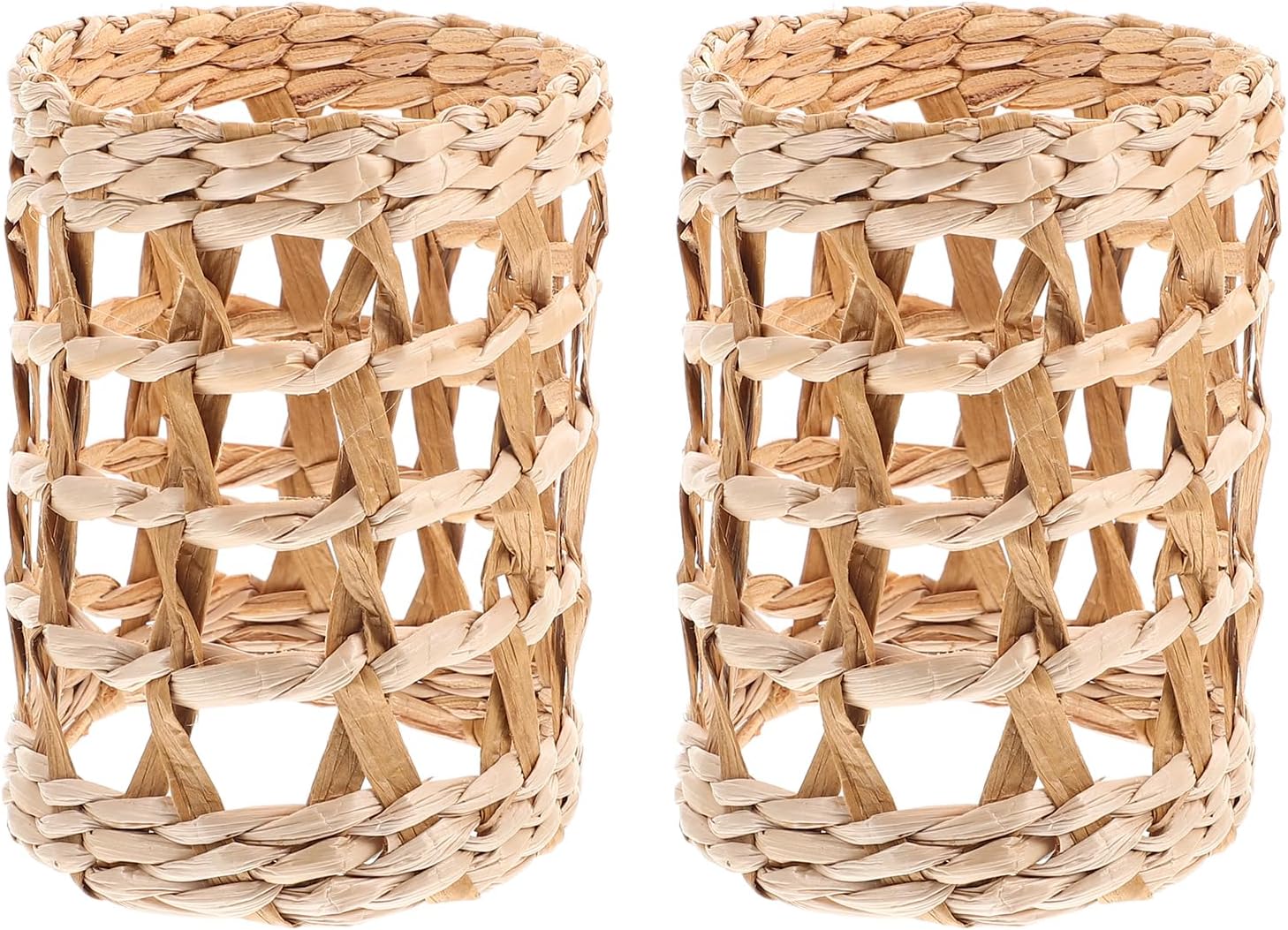 GANAZONO Reusable Rattan Vase Sleeve Set