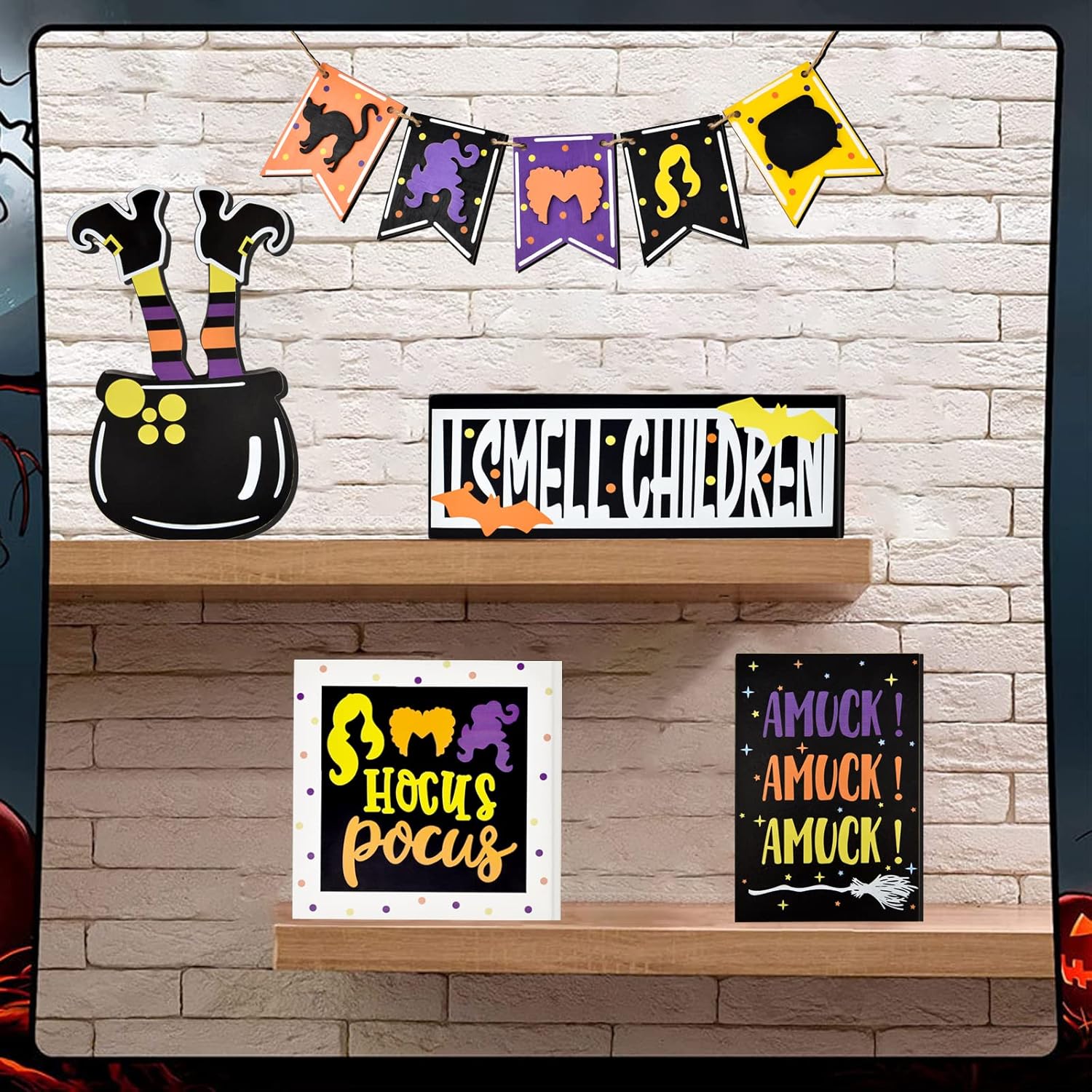 Hocus Pocus Decor Set for Halloween Party