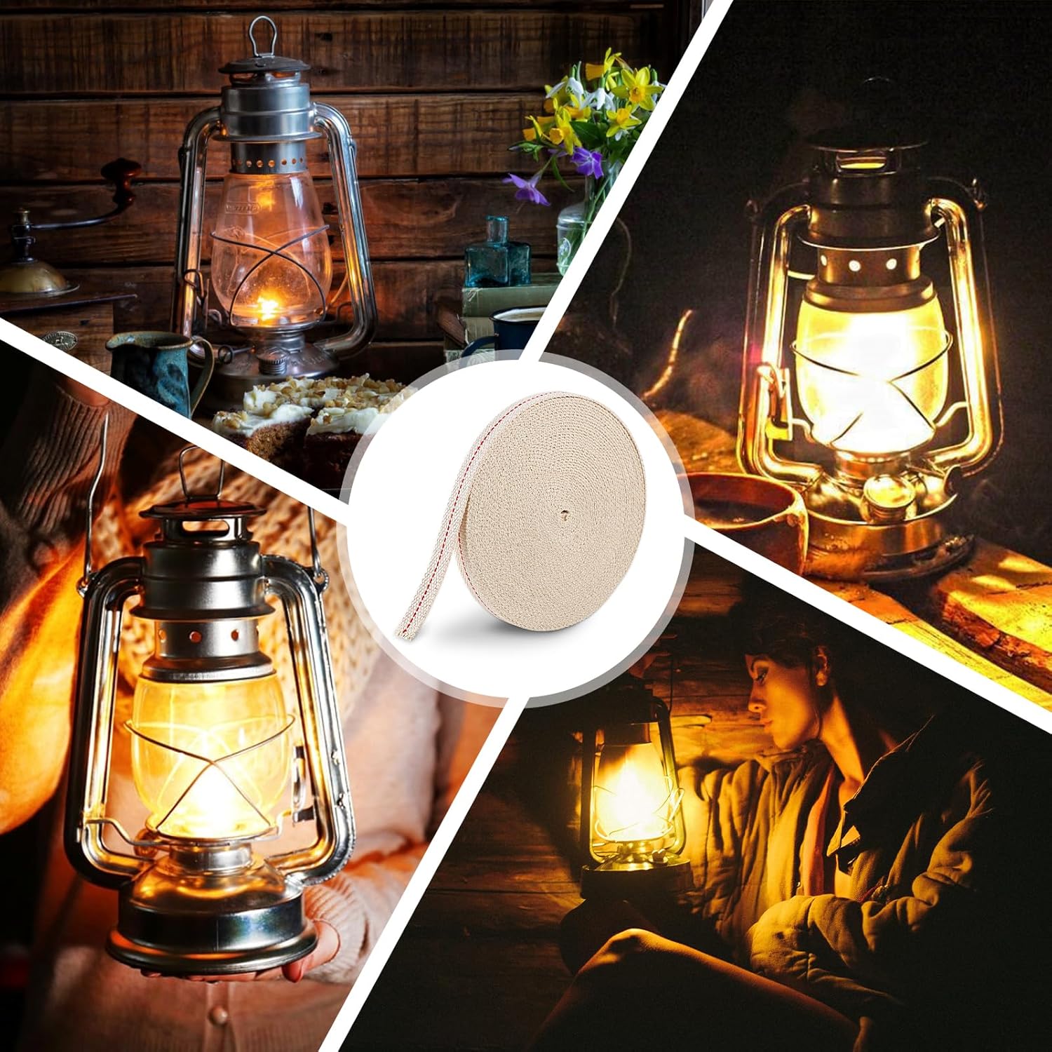 Ninsula 328 Feet Oil Lamp Wicks 12 Inch Wide Replacement Wicks