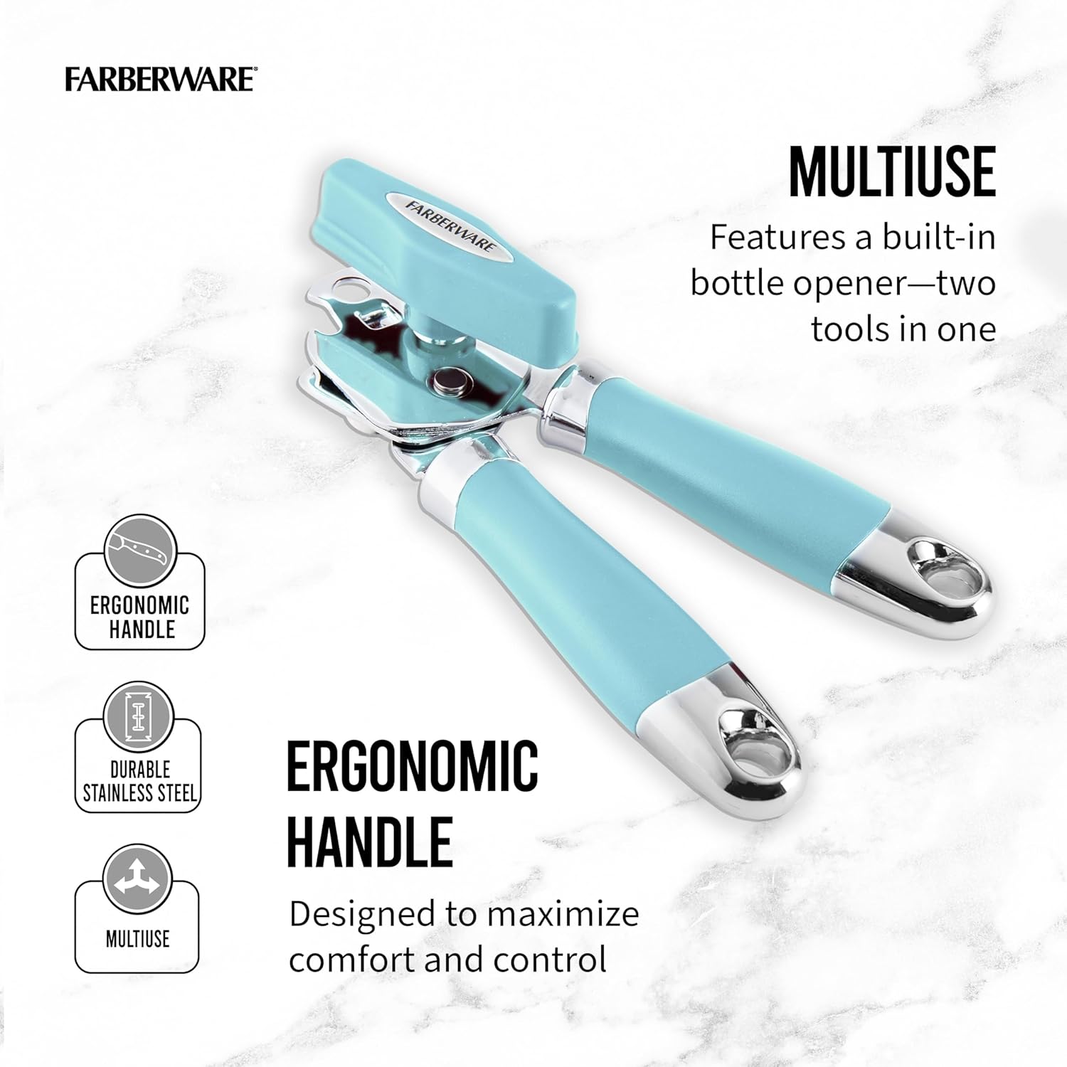 Farberware Pro 2 Can Opener Aqua Sky One Size
