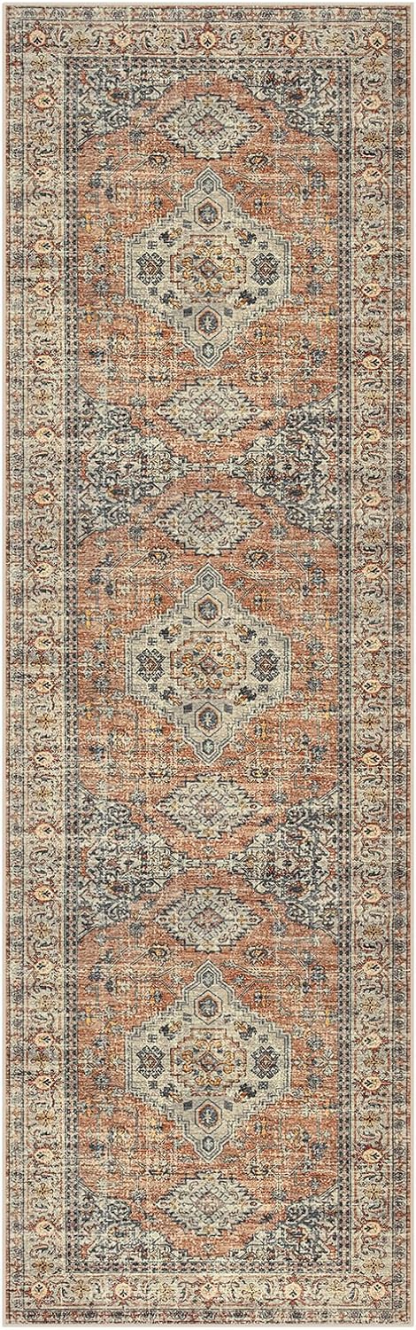 Lahome Oriental Washable Kitchen Runner Rug Non-Slip 2x8
