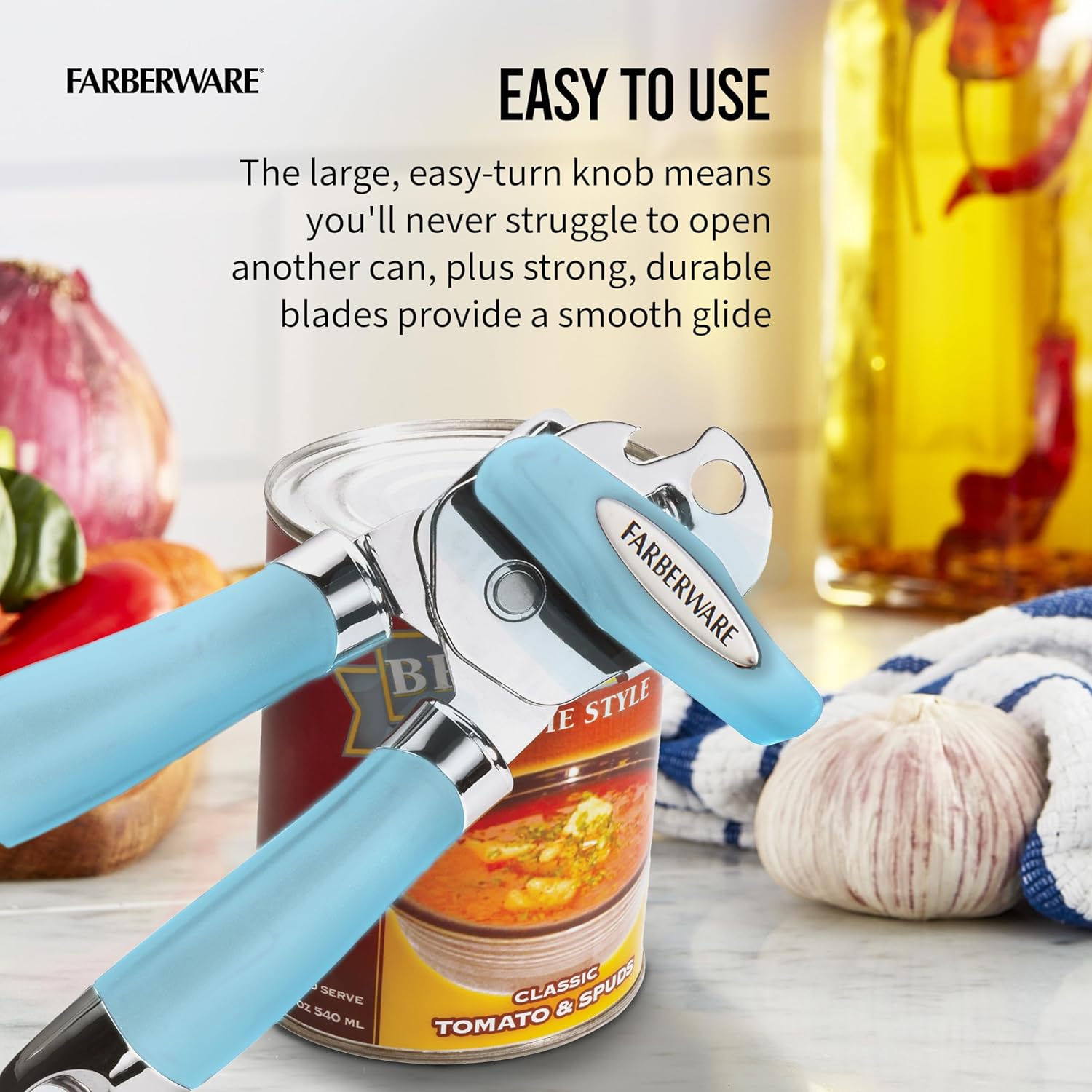 Farberware Pro 2 Can Opener Aqua Sky One Size