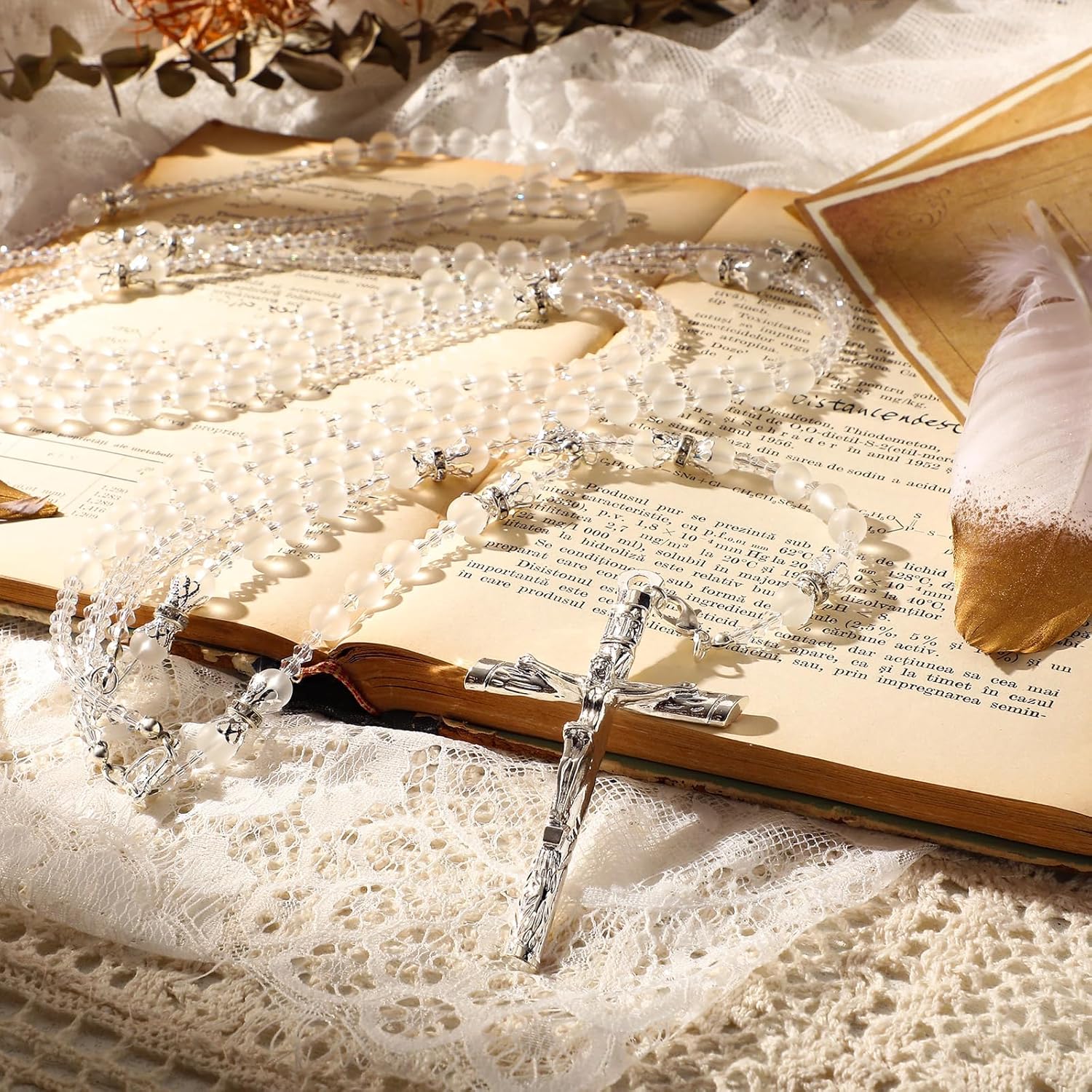 Nosiny Silver Wedding Lasso Handcrafted Cross