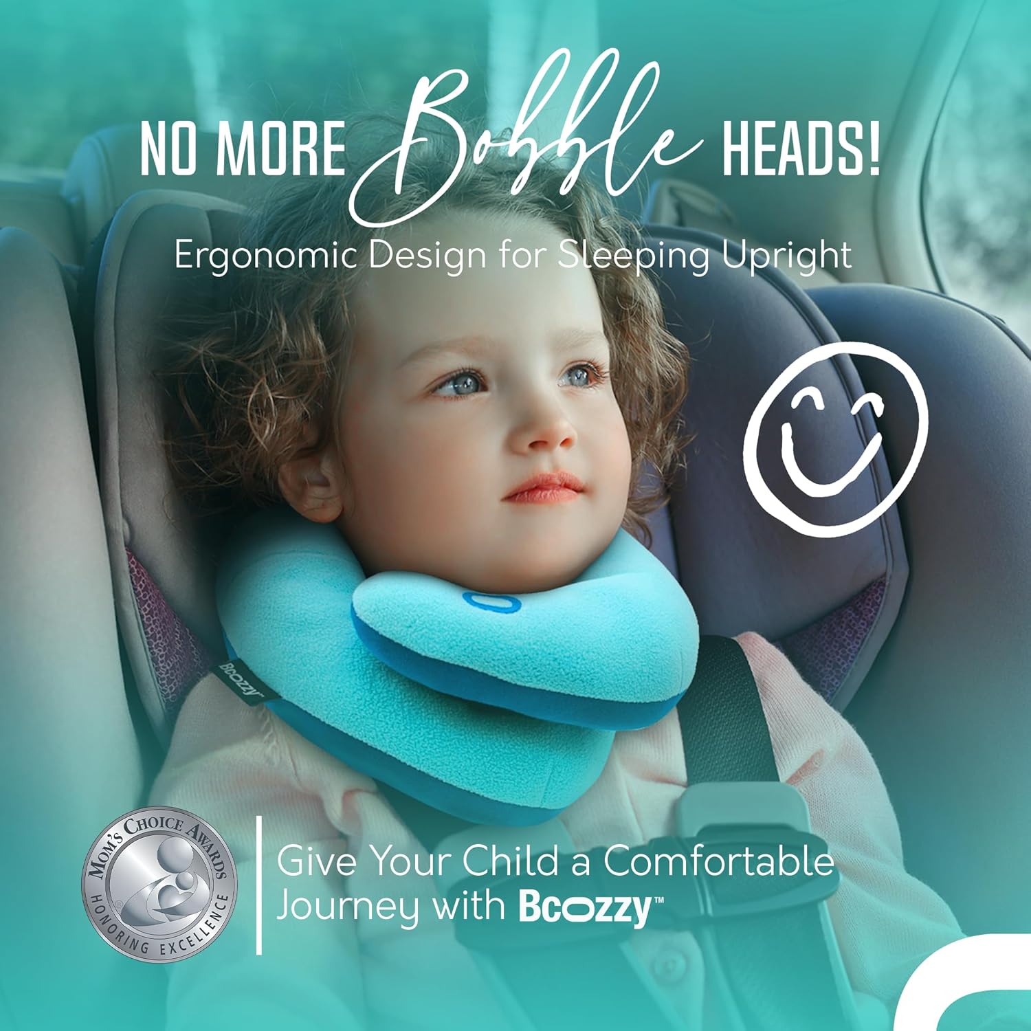 BCOZZY Kids Travel Neck Pillow for 3-7 YO