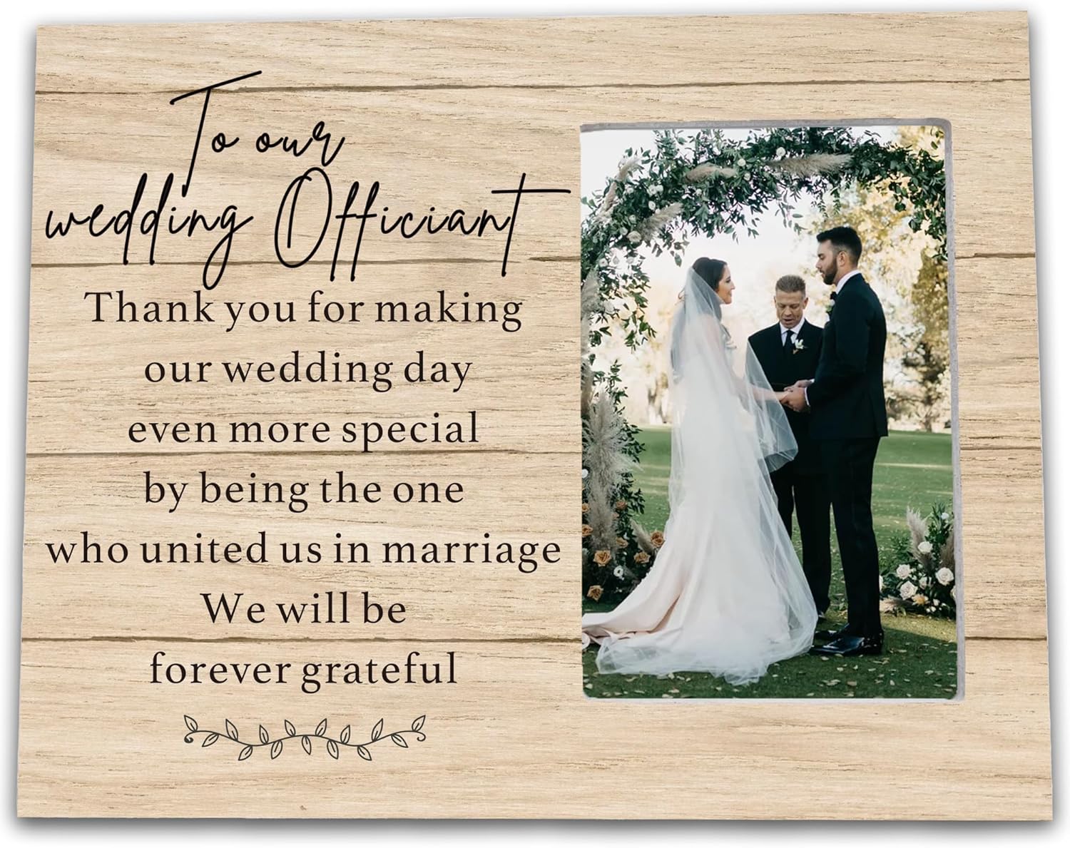 Wedding Officiant Frame - Thank You Gift for Special Day