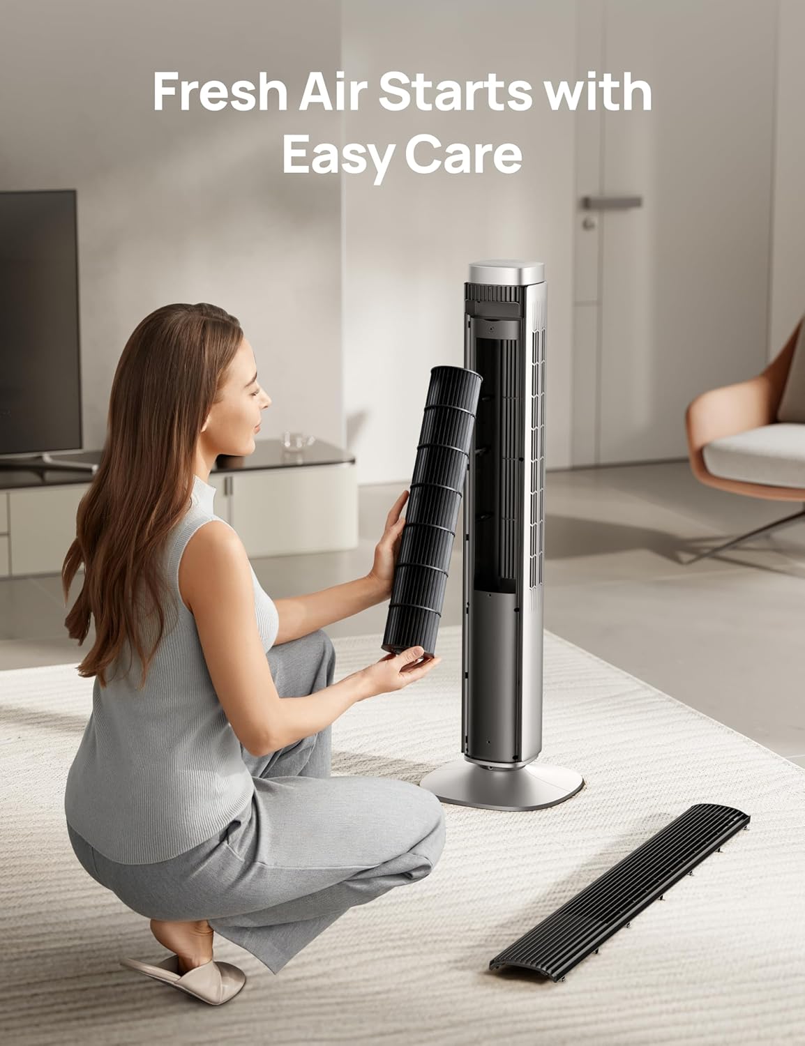 Dreo Tower Fan for Bedroom with 40ft Airflow and 12 Speeds