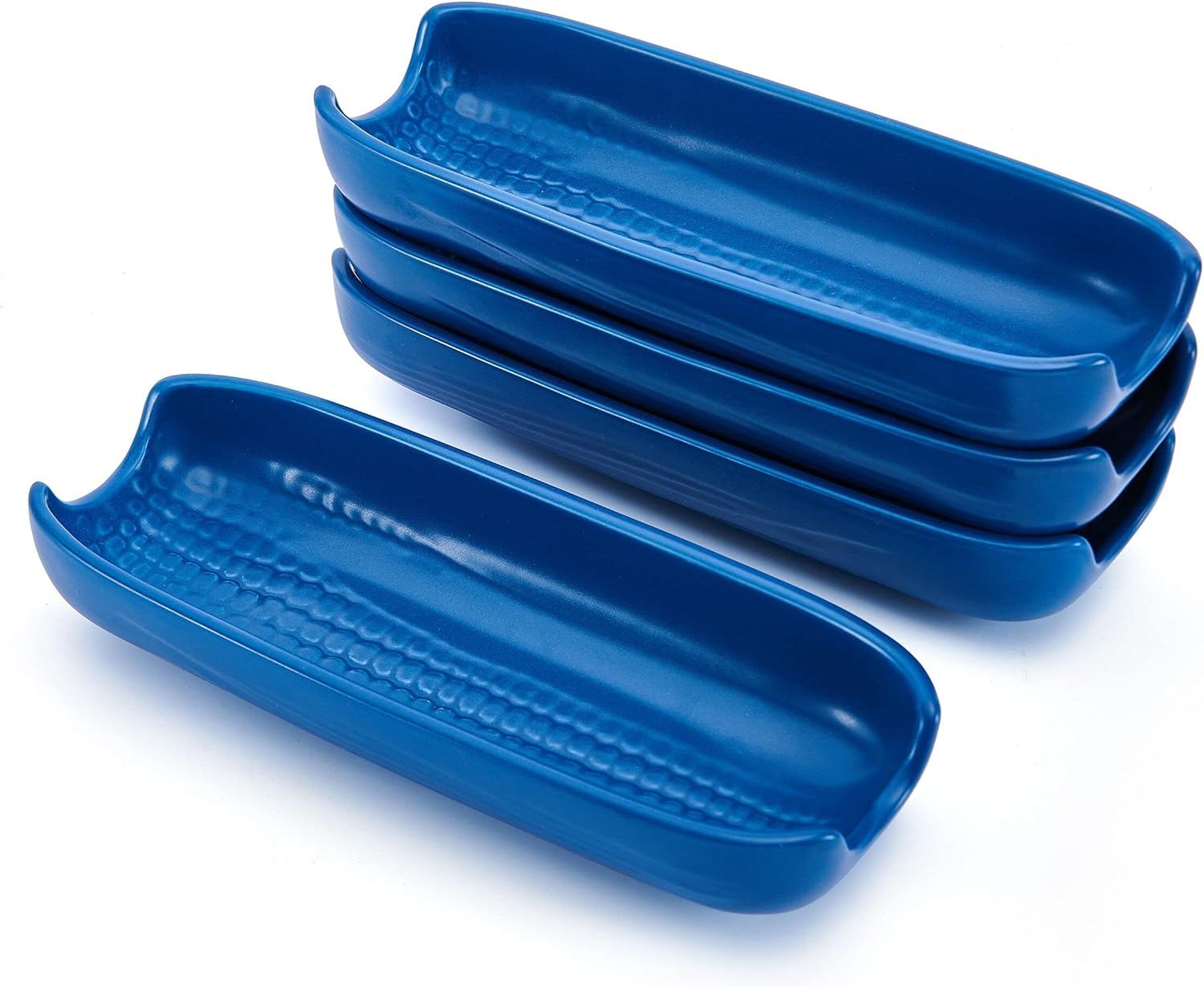Pfaltzgraff Callie Stoneware Corn Plates Set Of 4 Blue