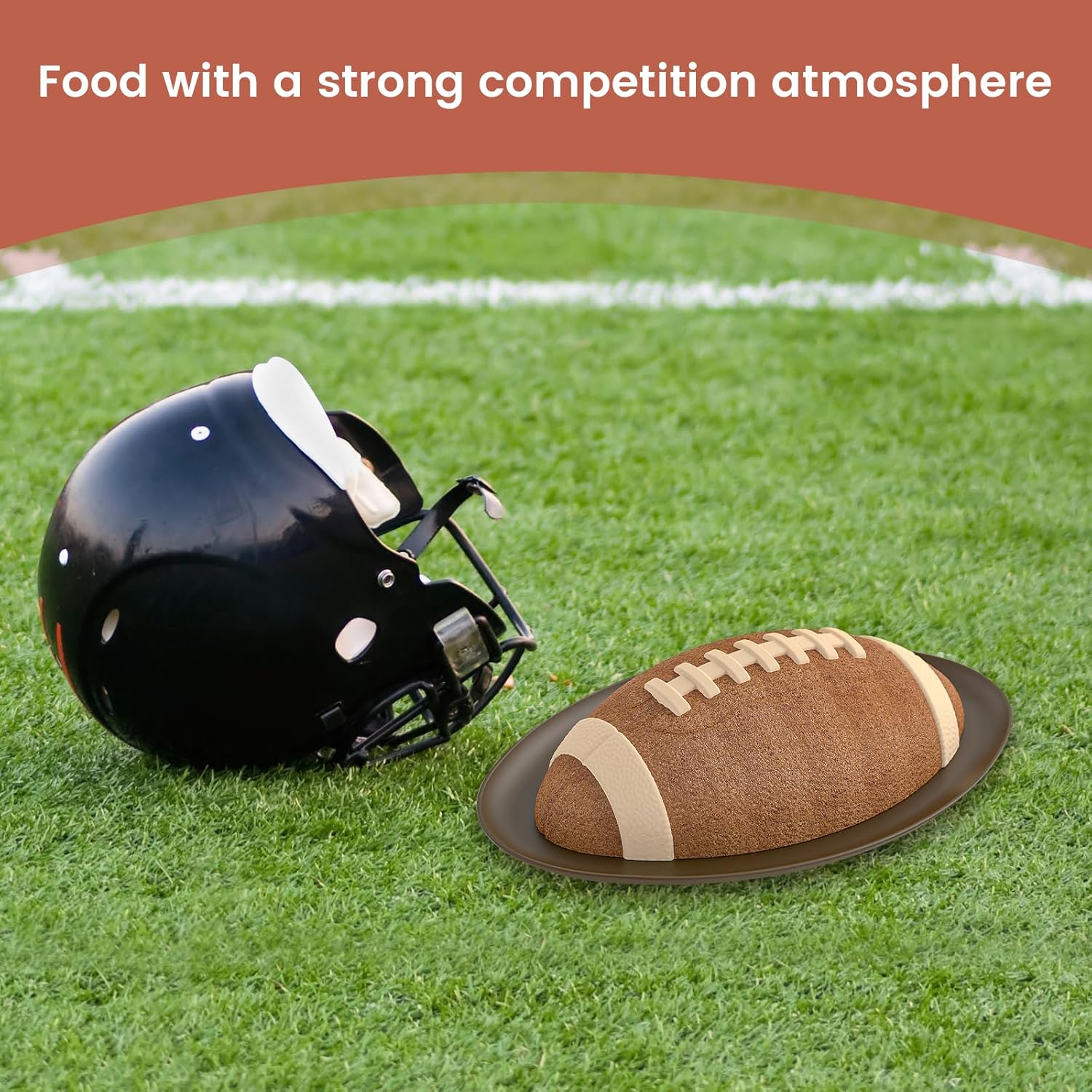 Football Cake Pan 105in Nonstick 3D Silicone Mold for Baking