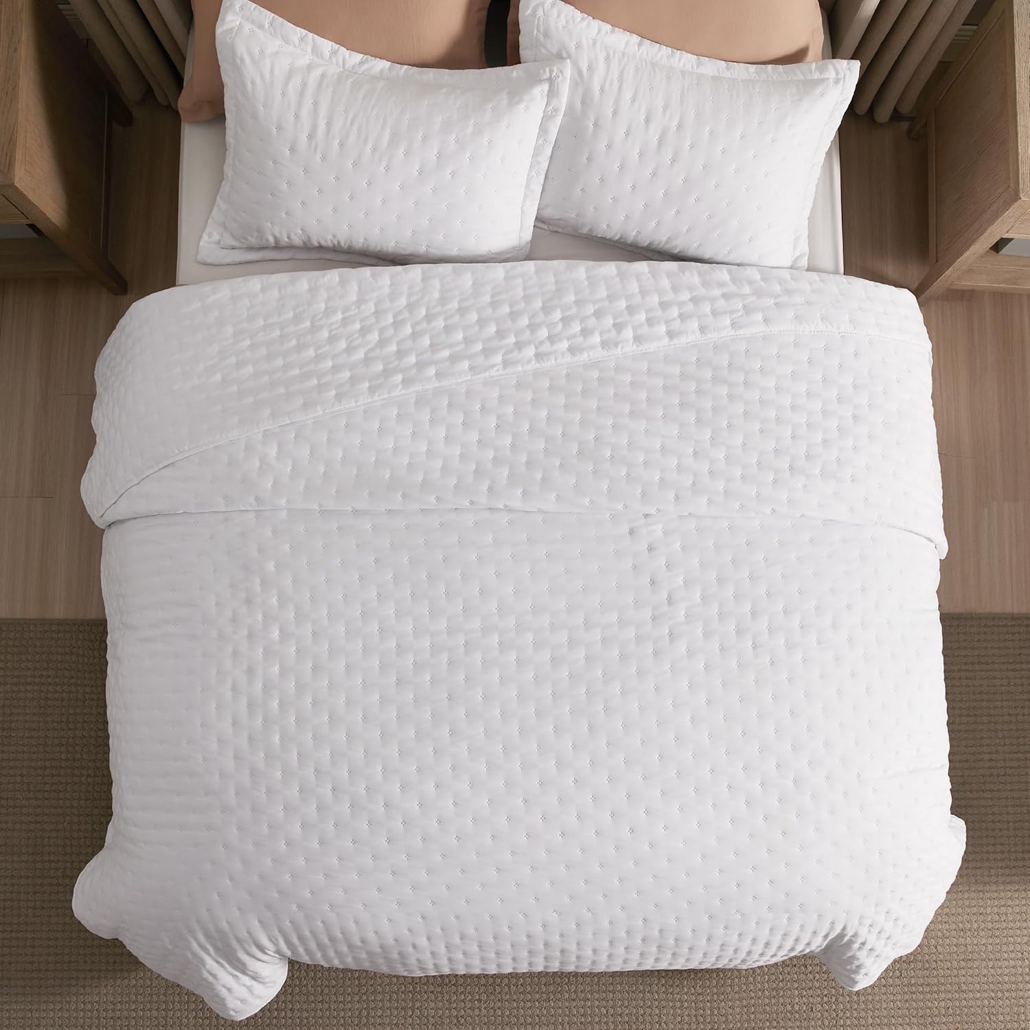 Bedsure King Quilt Set - Ultra Soft Comforter with 2 Pillow Shams