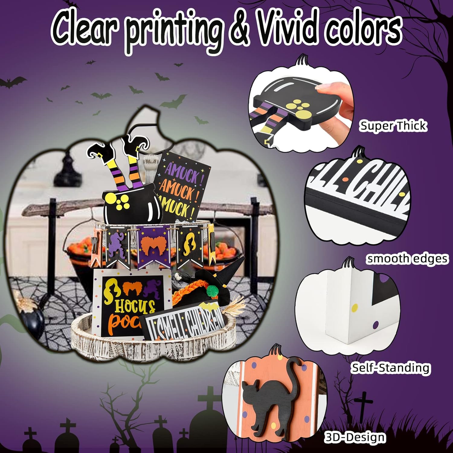 Hocus Pocus Decor Set for Halloween Party