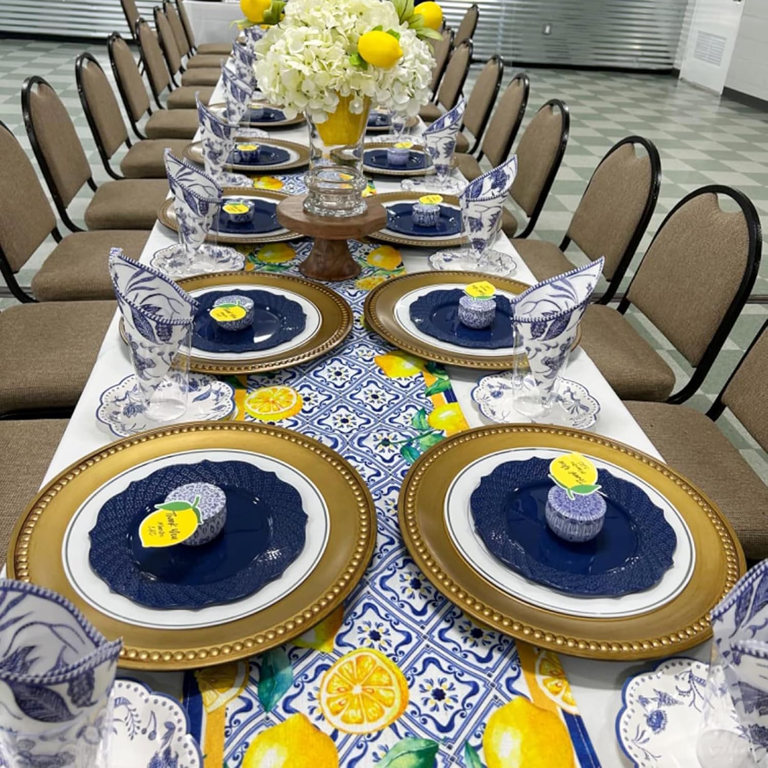 WHOMEAF Yellow Lemon Place Mat 12x18 Inches