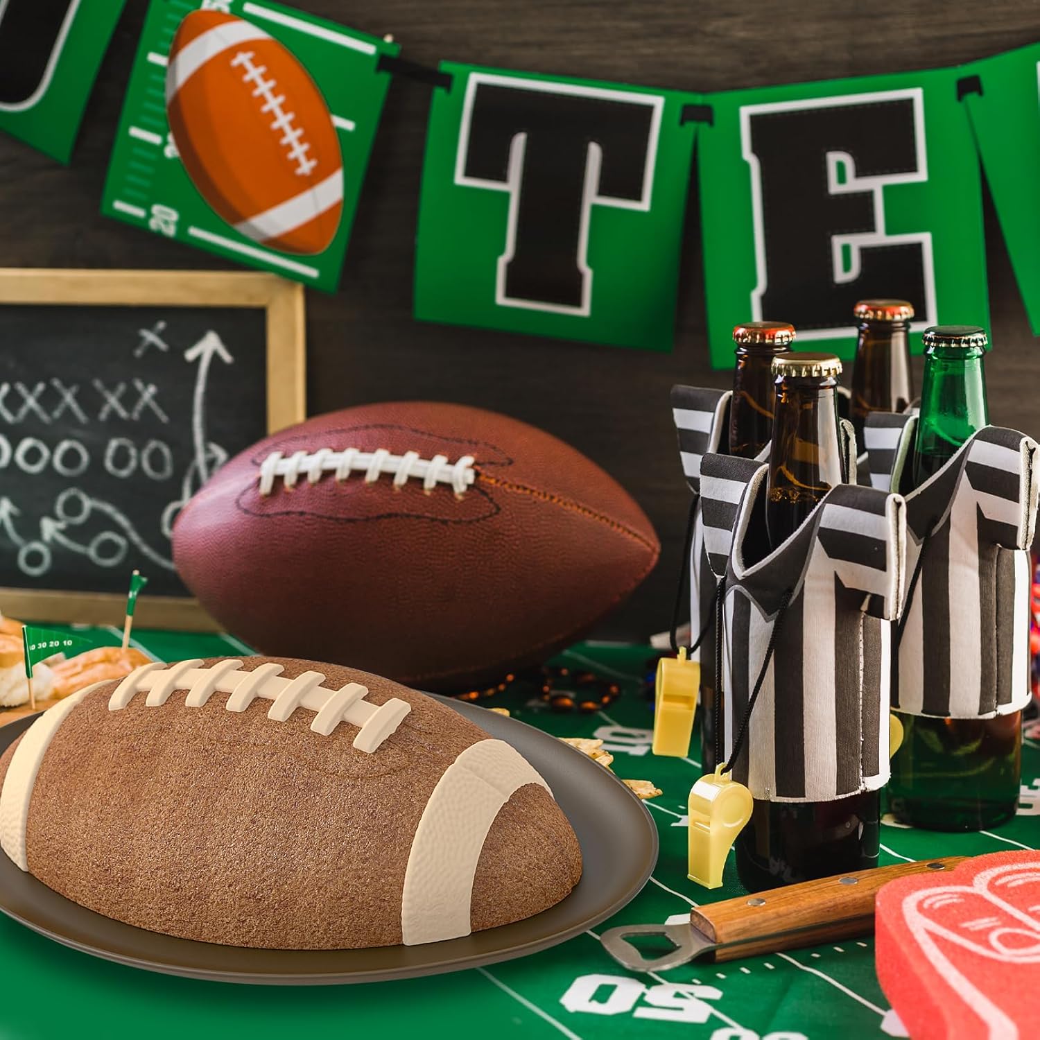 Football Cake Pan 105in Nonstick 3D Silicone Mold for Baking