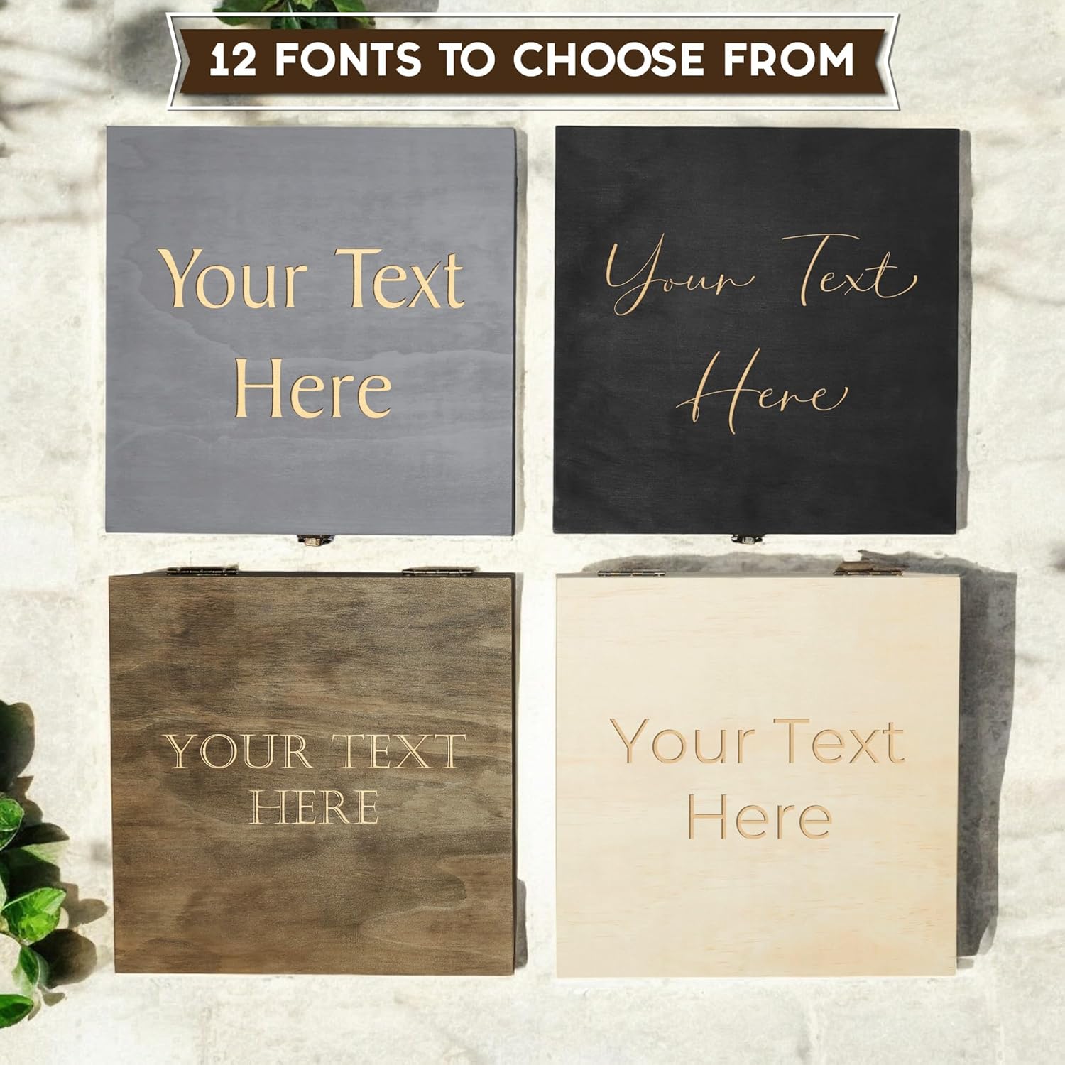 Personalized Wooden Keepsake Box for Memories