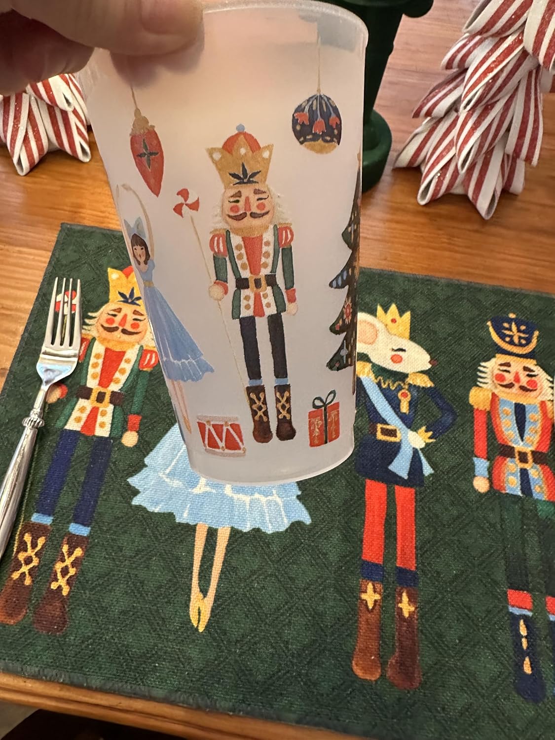 Marye-Kelley Christmas Nutcracker Shatterproof Cups Set of 6