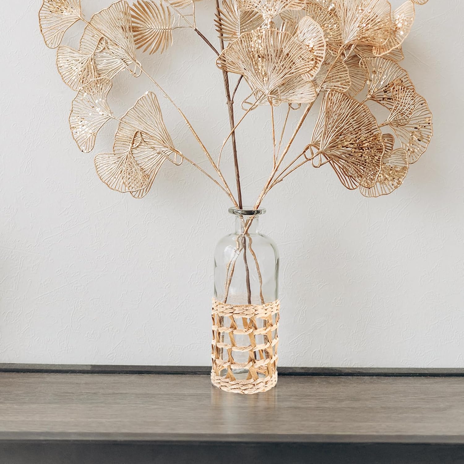 GANAZONO Reusable Rattan Vase Sleeve Set