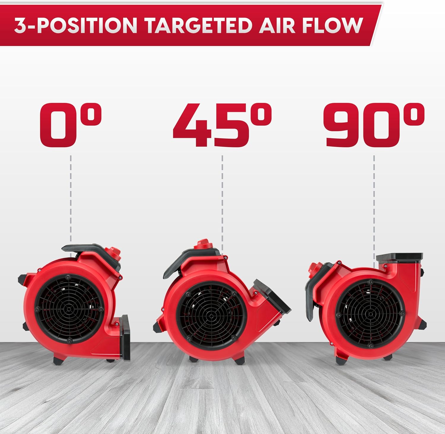 Vacmaster 3 Speed Floor Fan with 12 Feet Reach