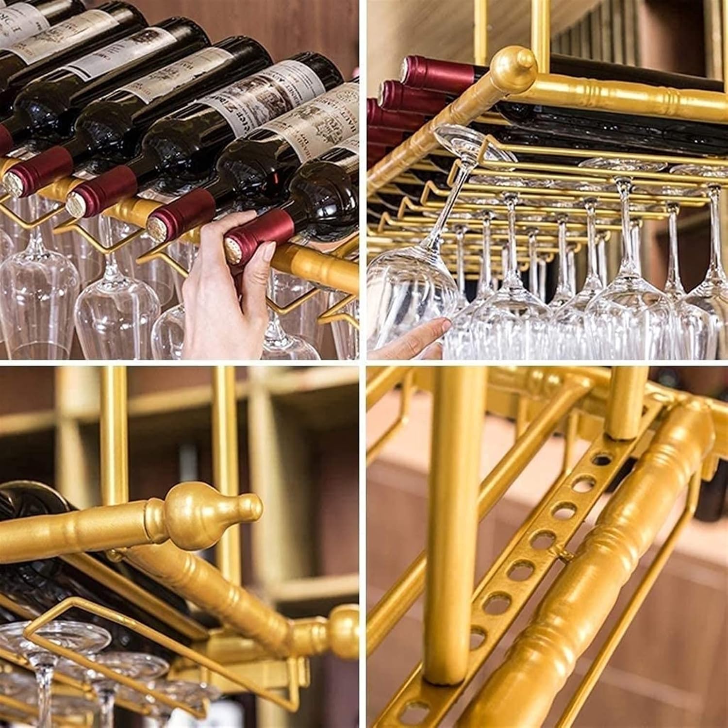KOHARA Adjustable Wall Mounted Wine Rack