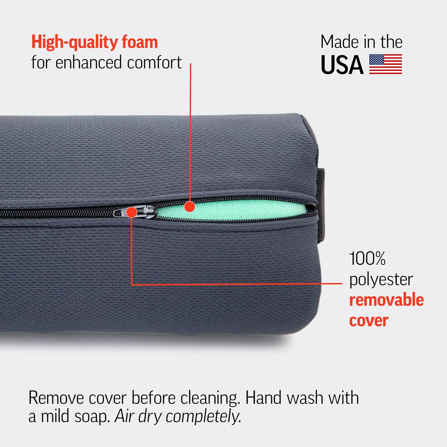 OPTP Original McKenzie Lumbar Roll - USA Made Low Back Support Pillow