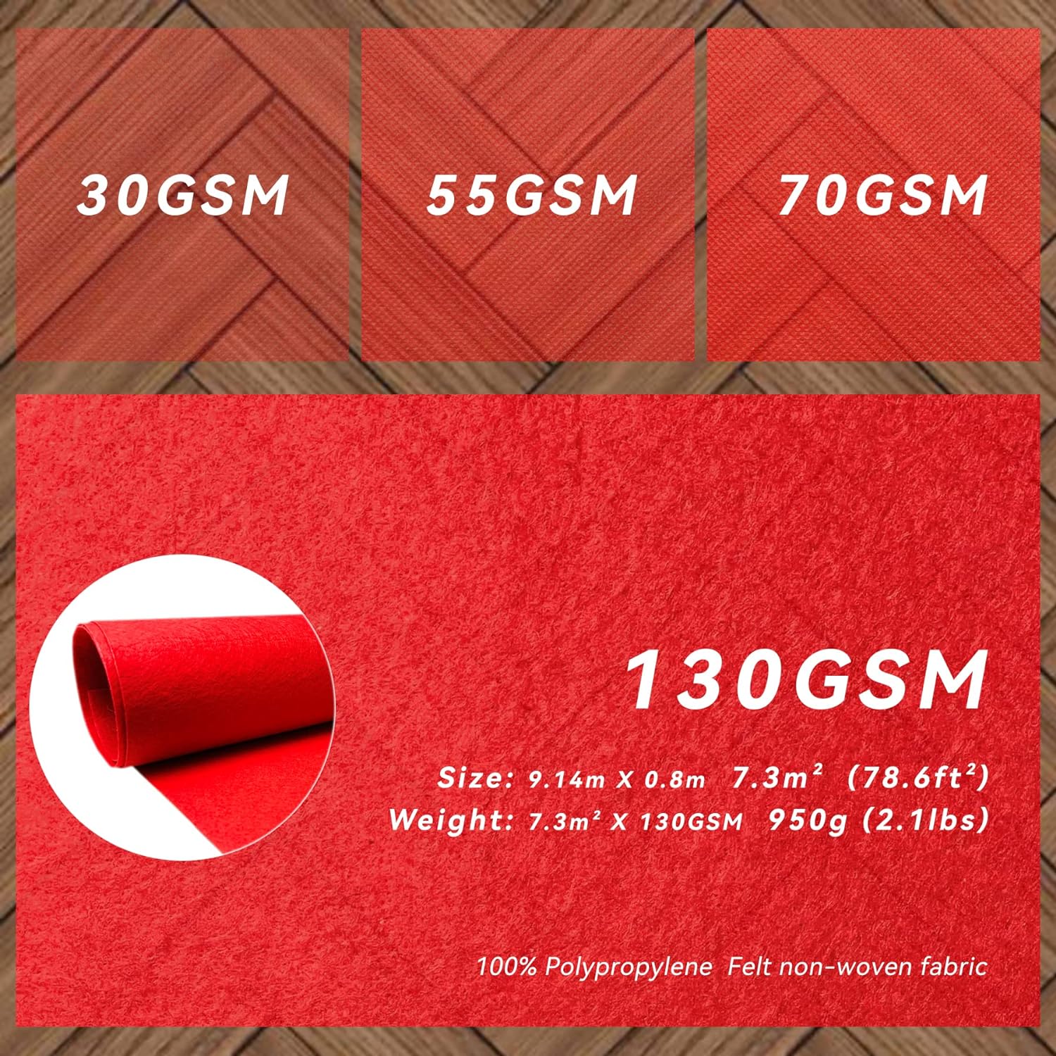 EZLucky Red Carpet Runner for Party and Events