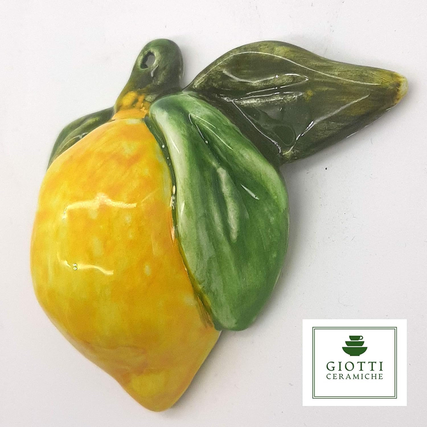 Italian Ceramic Lemons Wall Decor 3 pcs