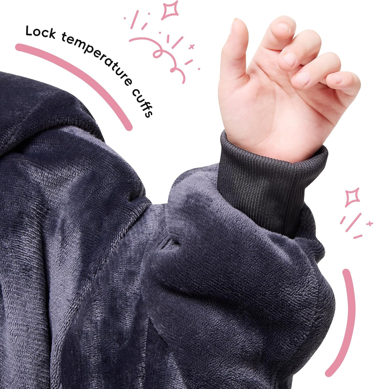 Yescool Wearable Blanket Hoodie for Kids