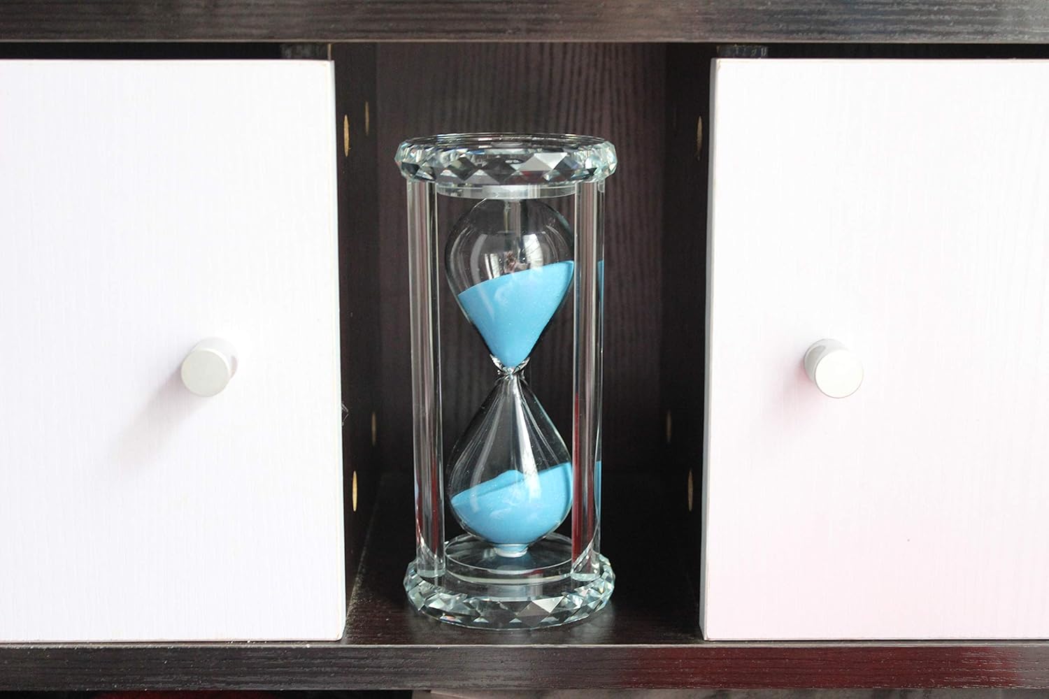 60 Minutes Hourglass Timer with Diamond Carving Design